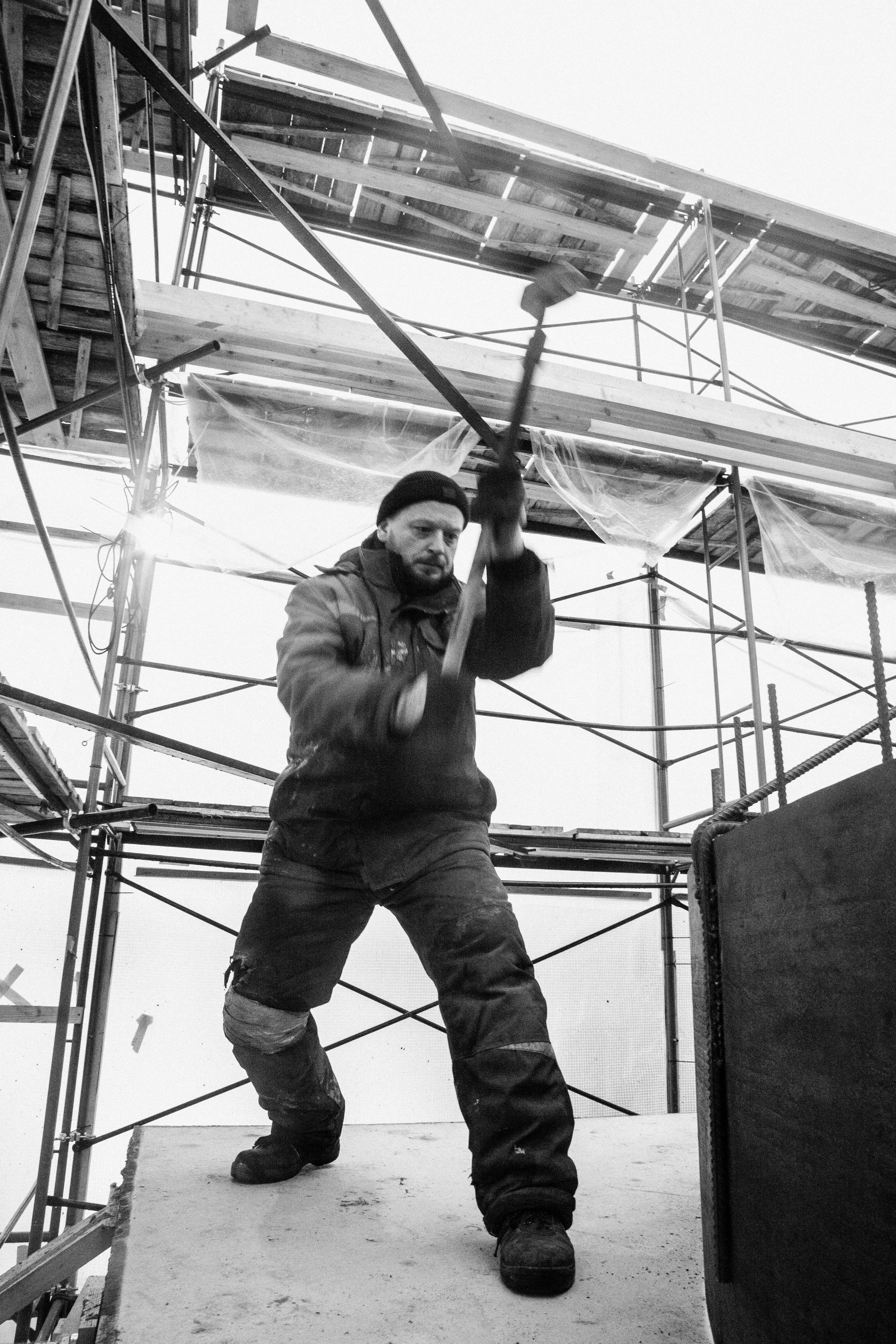 Строительство Ступы в Яхроме. Фотография, как она есть