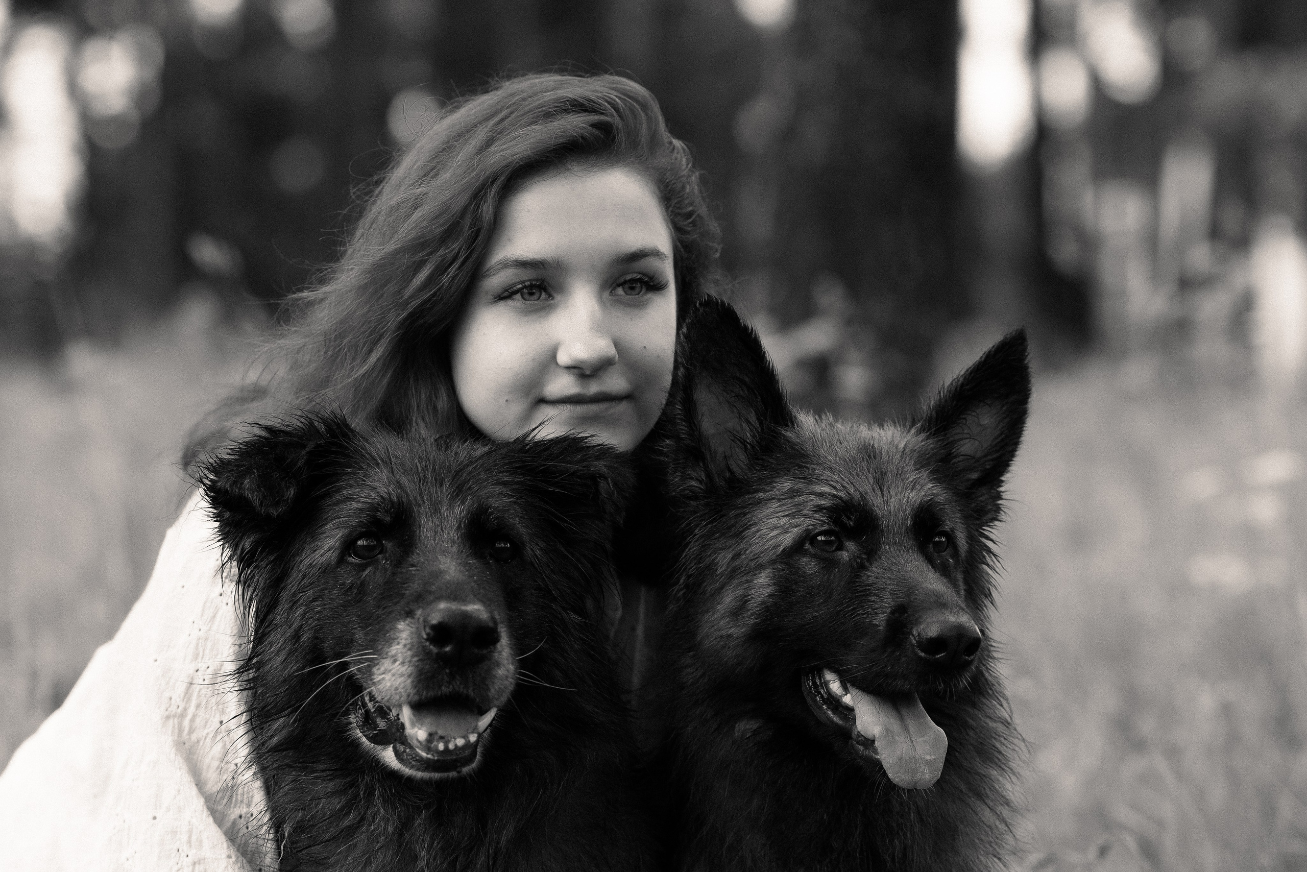 Алена, Фанни и Фрея. Фотограф и видеограф анималист Аганина Дарья