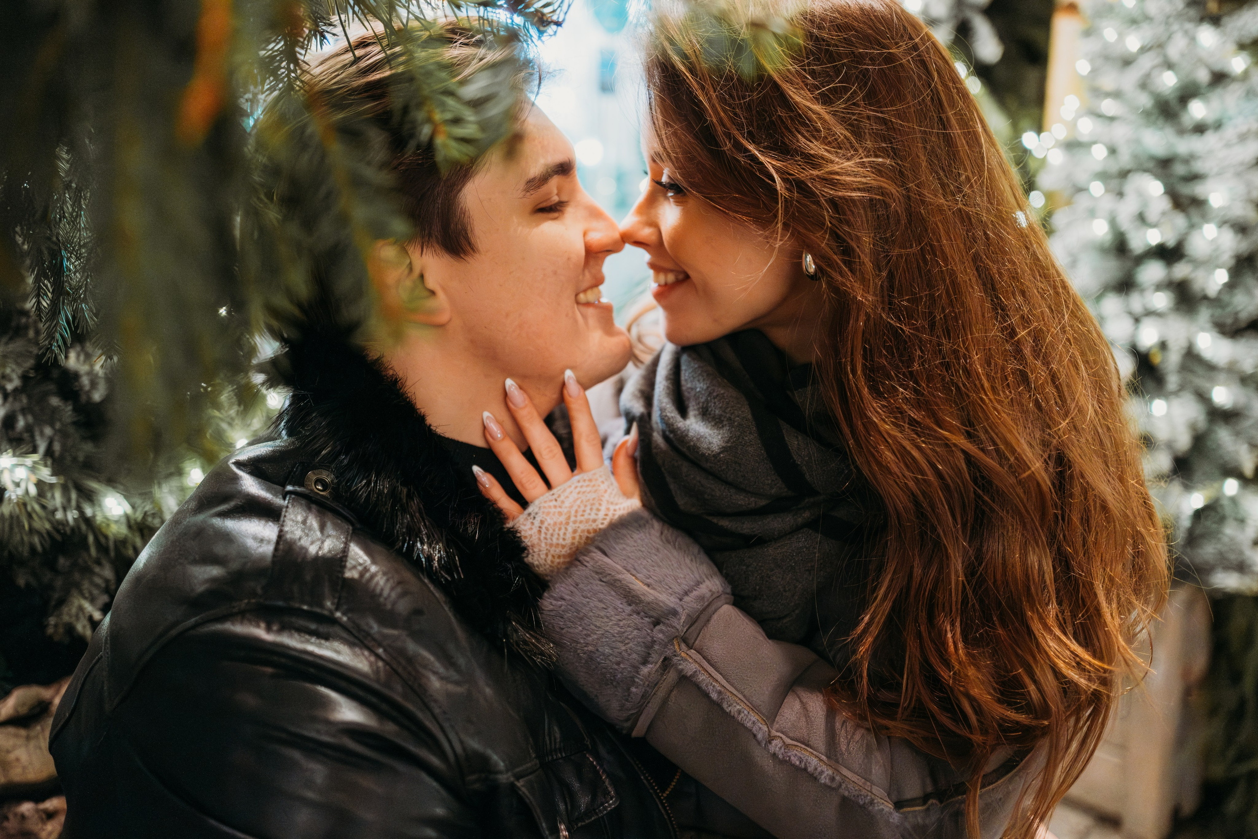 Аня и Даня: новогодняя прогулка. Семейный и детский фотограф в Санкт-Петербурге