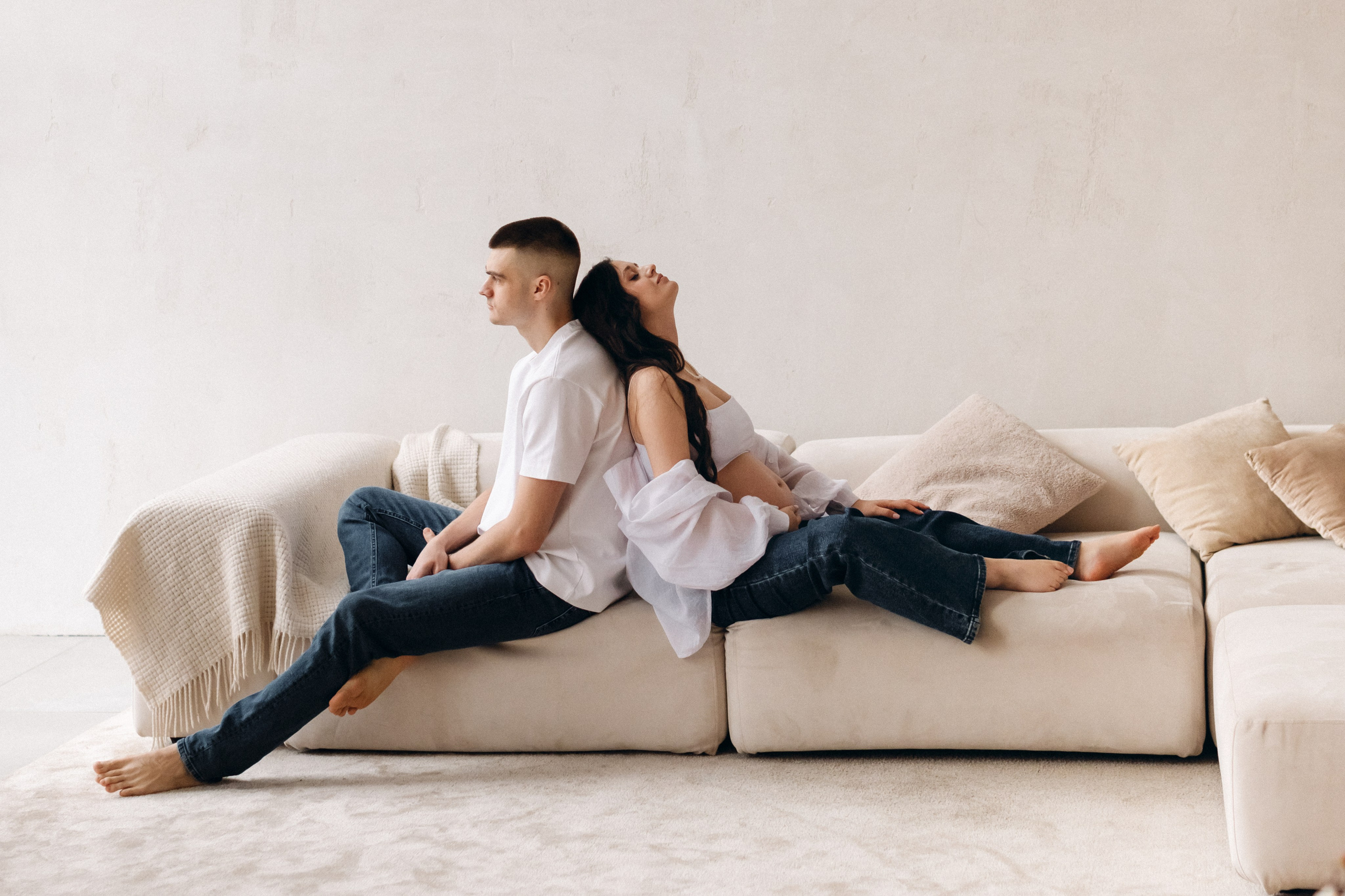 Анастасия. Уютная фотосессия беременности. Фотограф в Москве Ольга Сатони