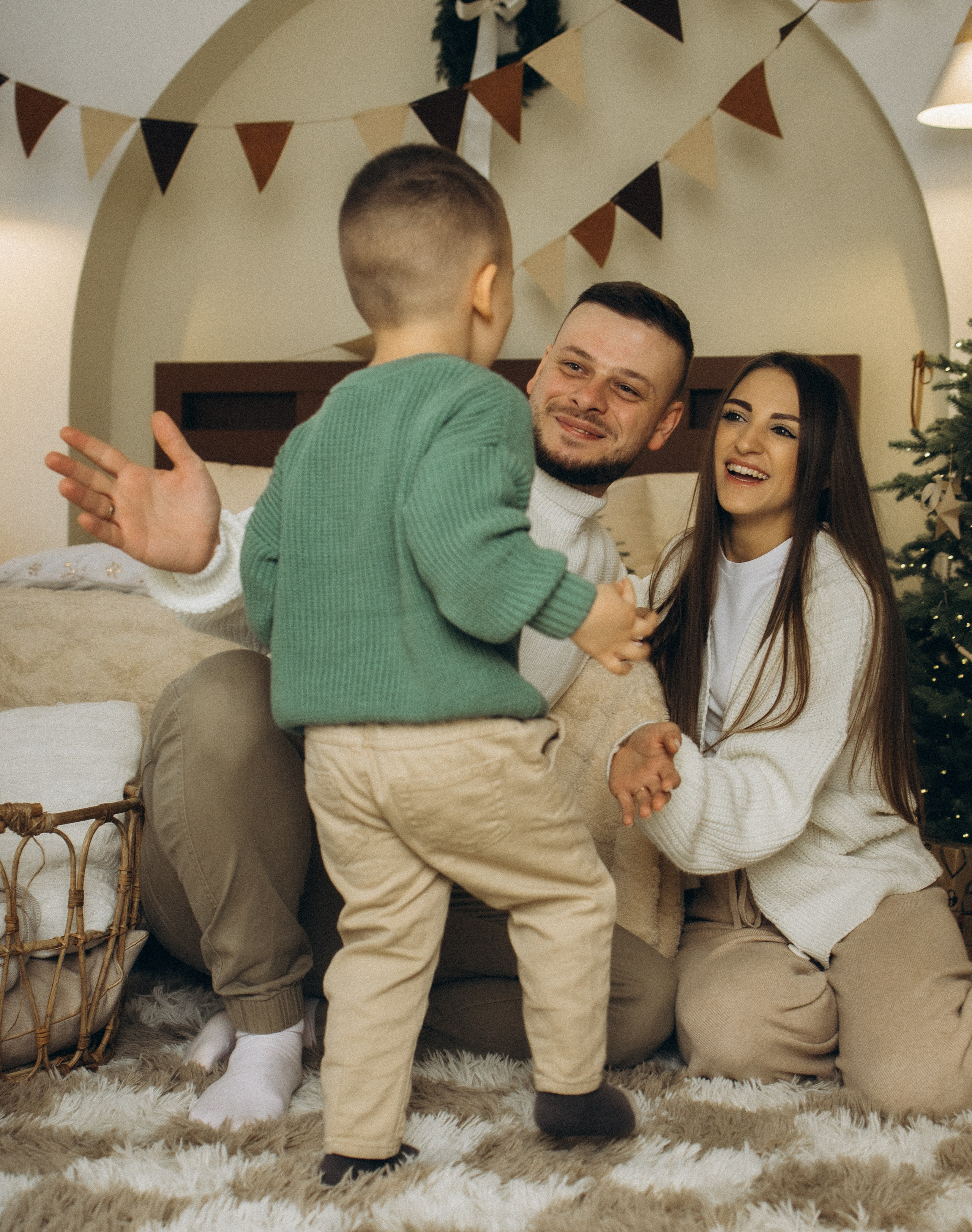 Максим & Лера & Марк 🎄✨. Семейный фотограф в Санкт-Петербурге Виктория Безгузова