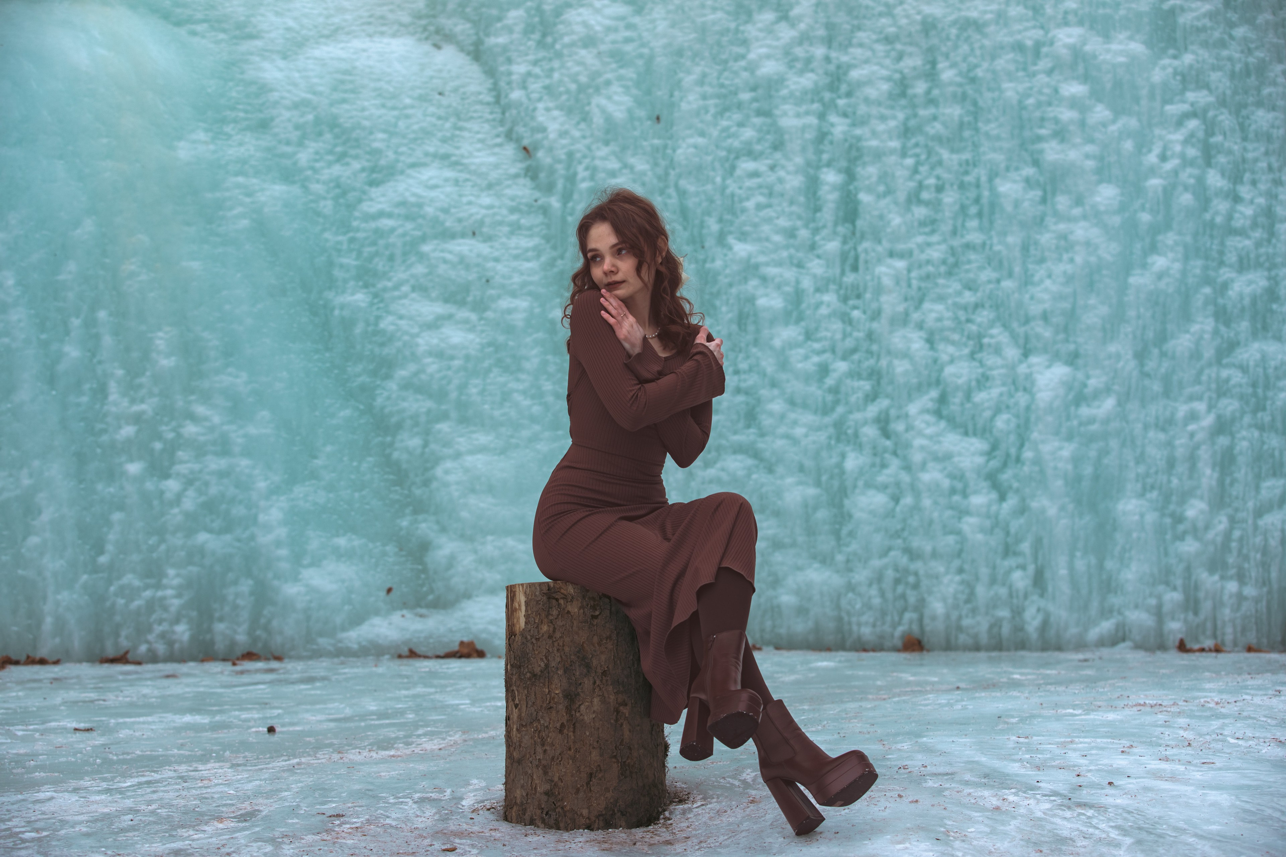 Фотосессии — Замерзшие водопады 2024 — Кравцовские водопады. Твой ламповый фотограф