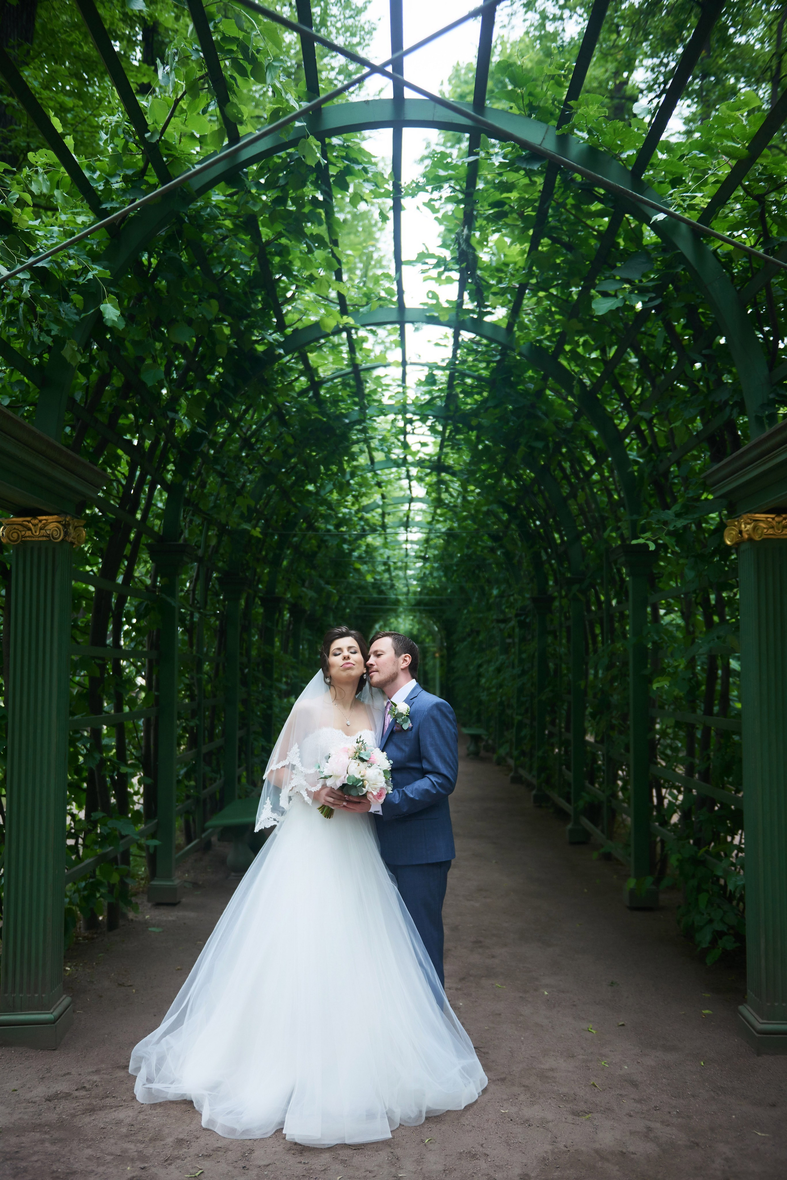 Валерия и Андрей (свадебная фотосессия в Летнем саду). Портретный, семейный и свадебный фотограф в Санкт-Петербурге и в Пушкине Ширяев Денис