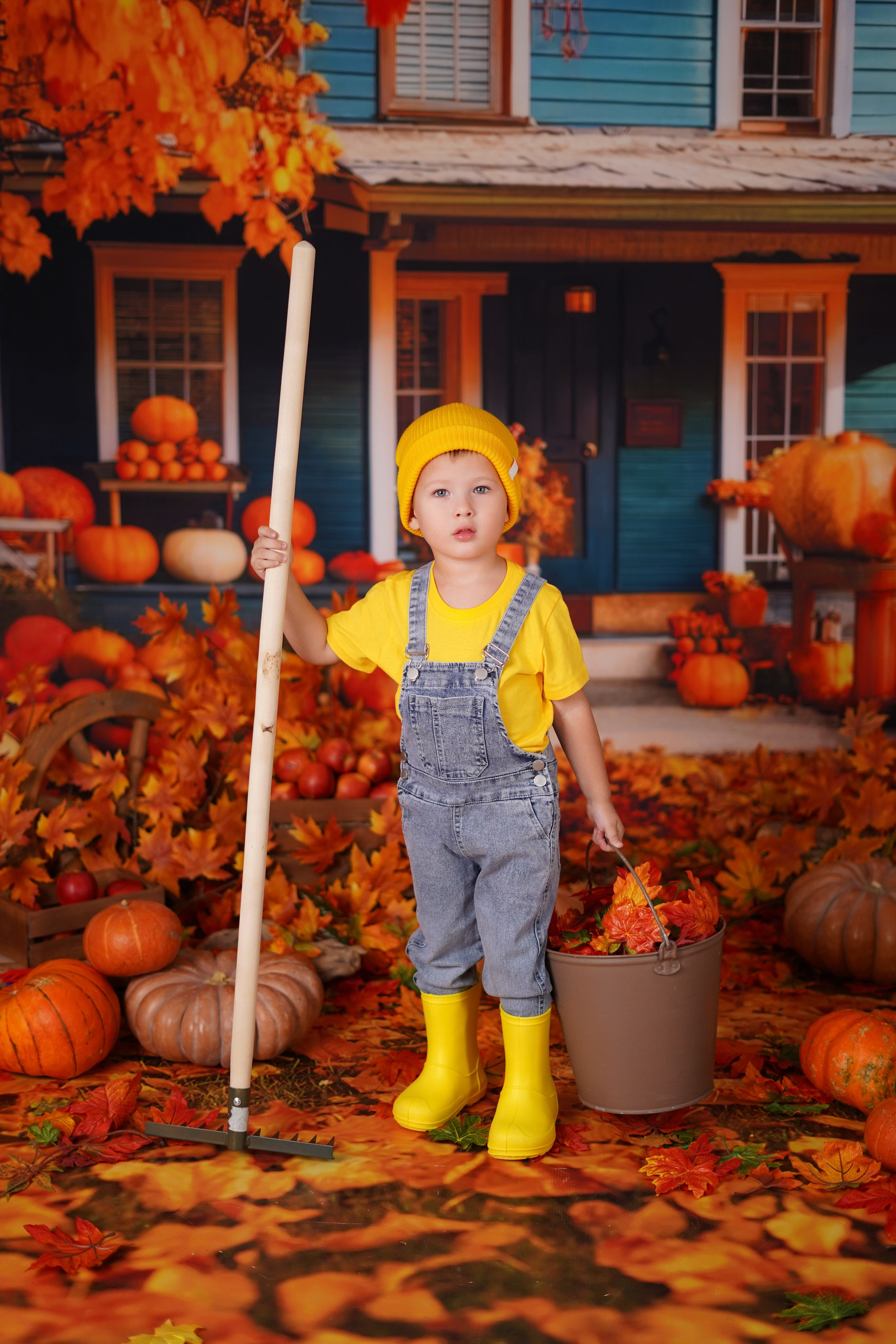 Осенний фотодень в студии Антураж. Детский семейный фотограф Краснодар