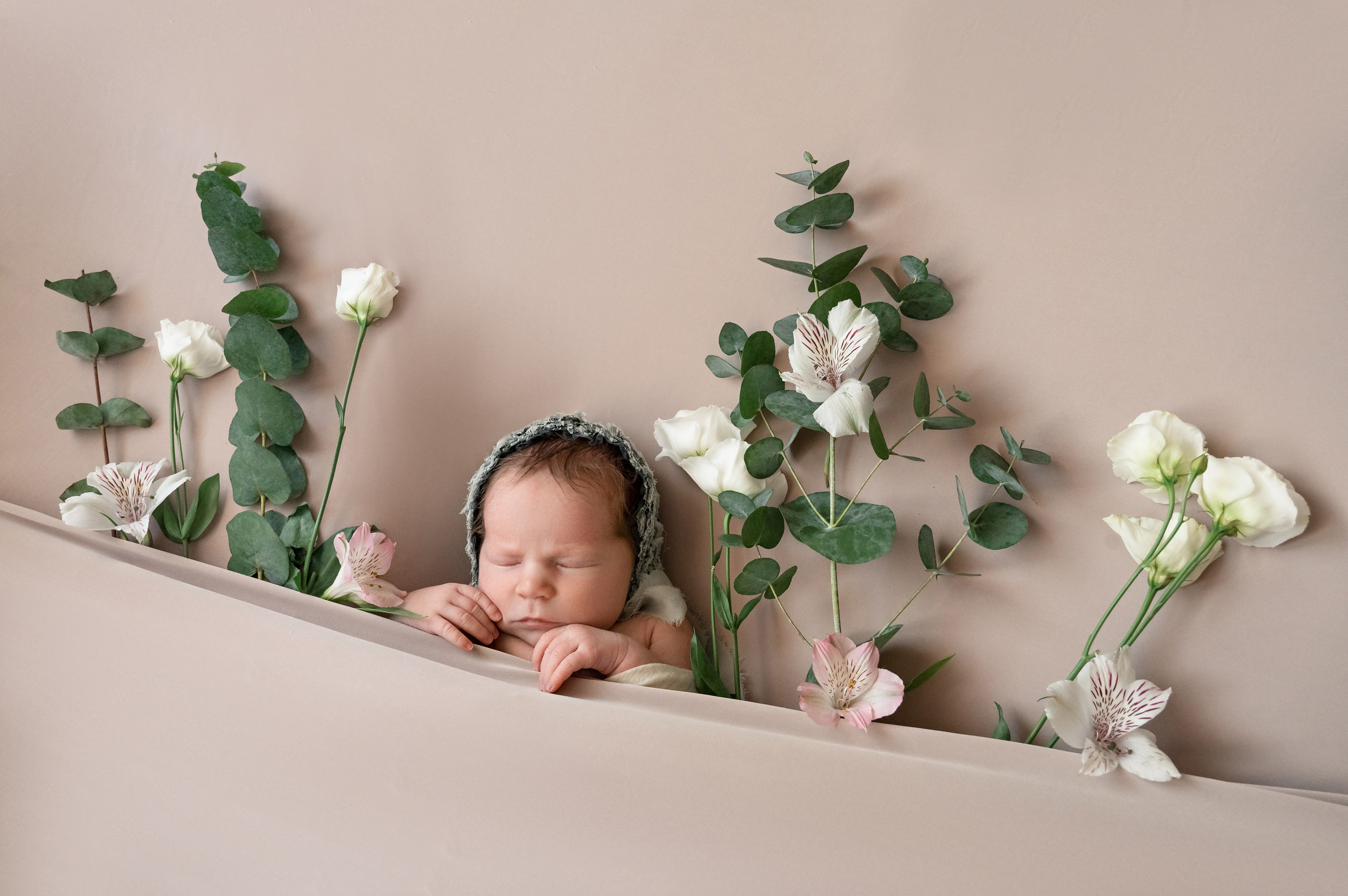 Newborn girl. Фотограф новорожденных малышей в Санкт-Петербурге