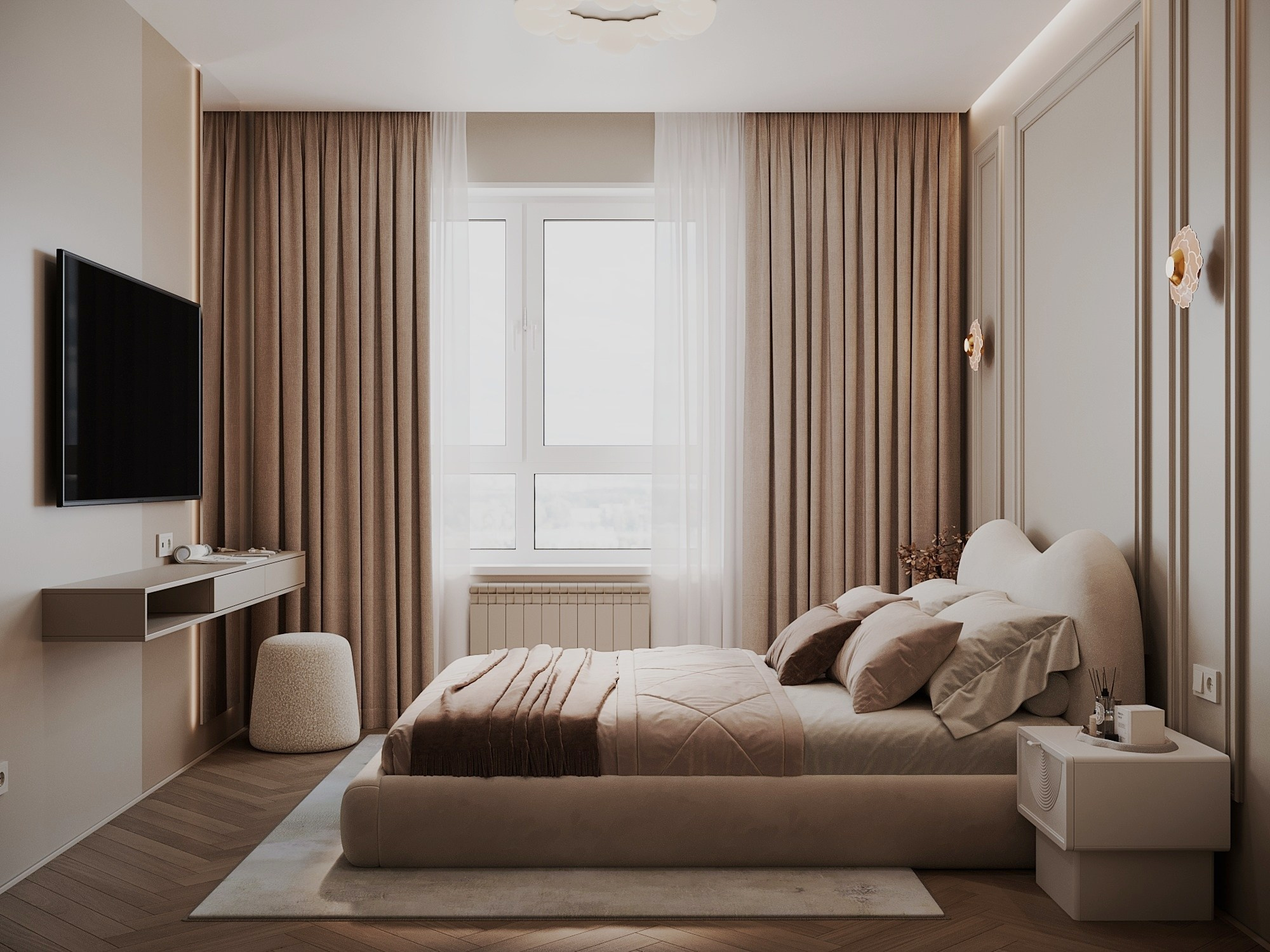 Садовые кварталы, 45 м². Line Дизайн — дизайн интерьера | Елена Гусакова