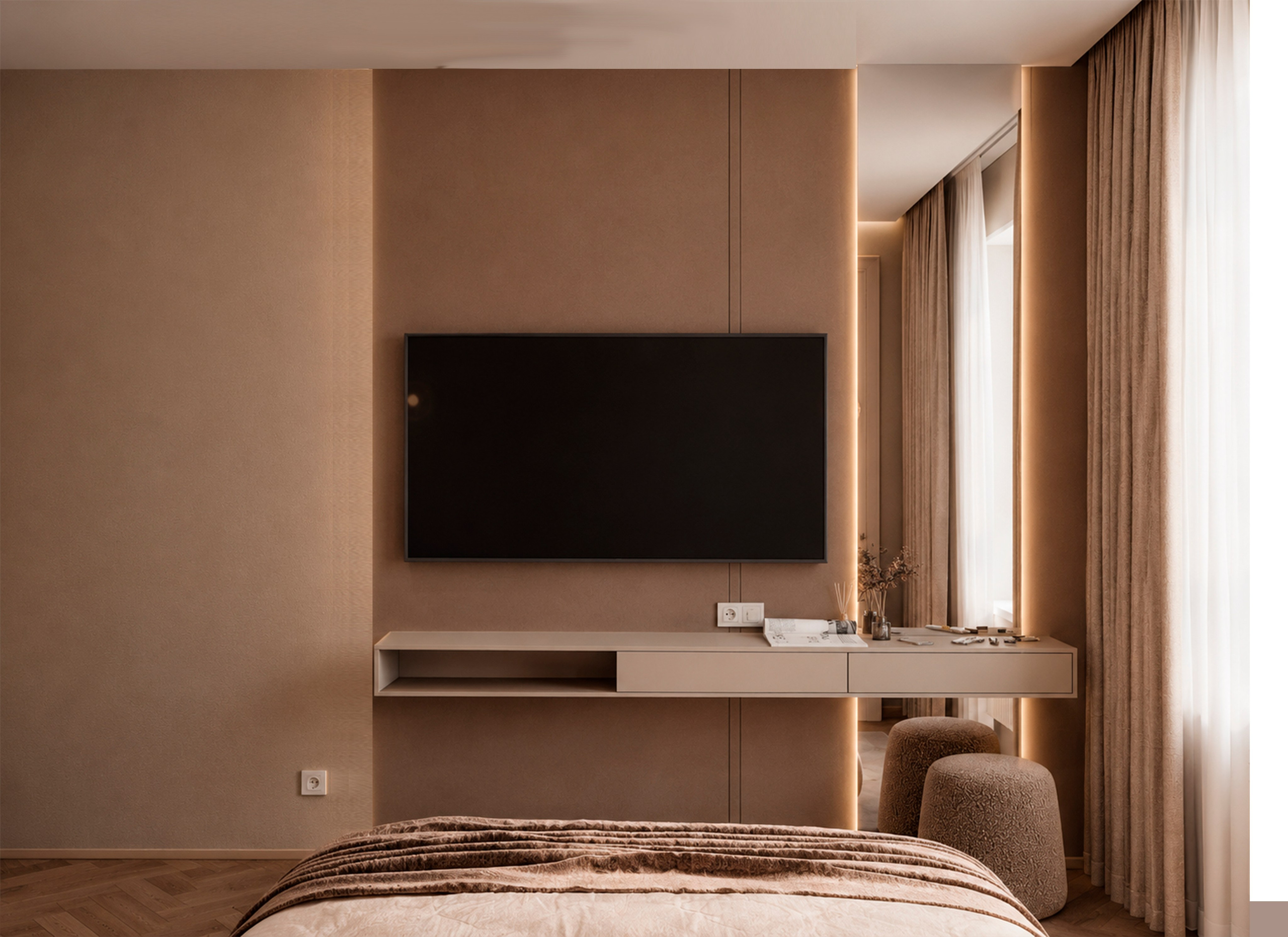 Садовые кварталы, 45 м². Line Дизайн — дизайн интерьера | Елена Гусакова