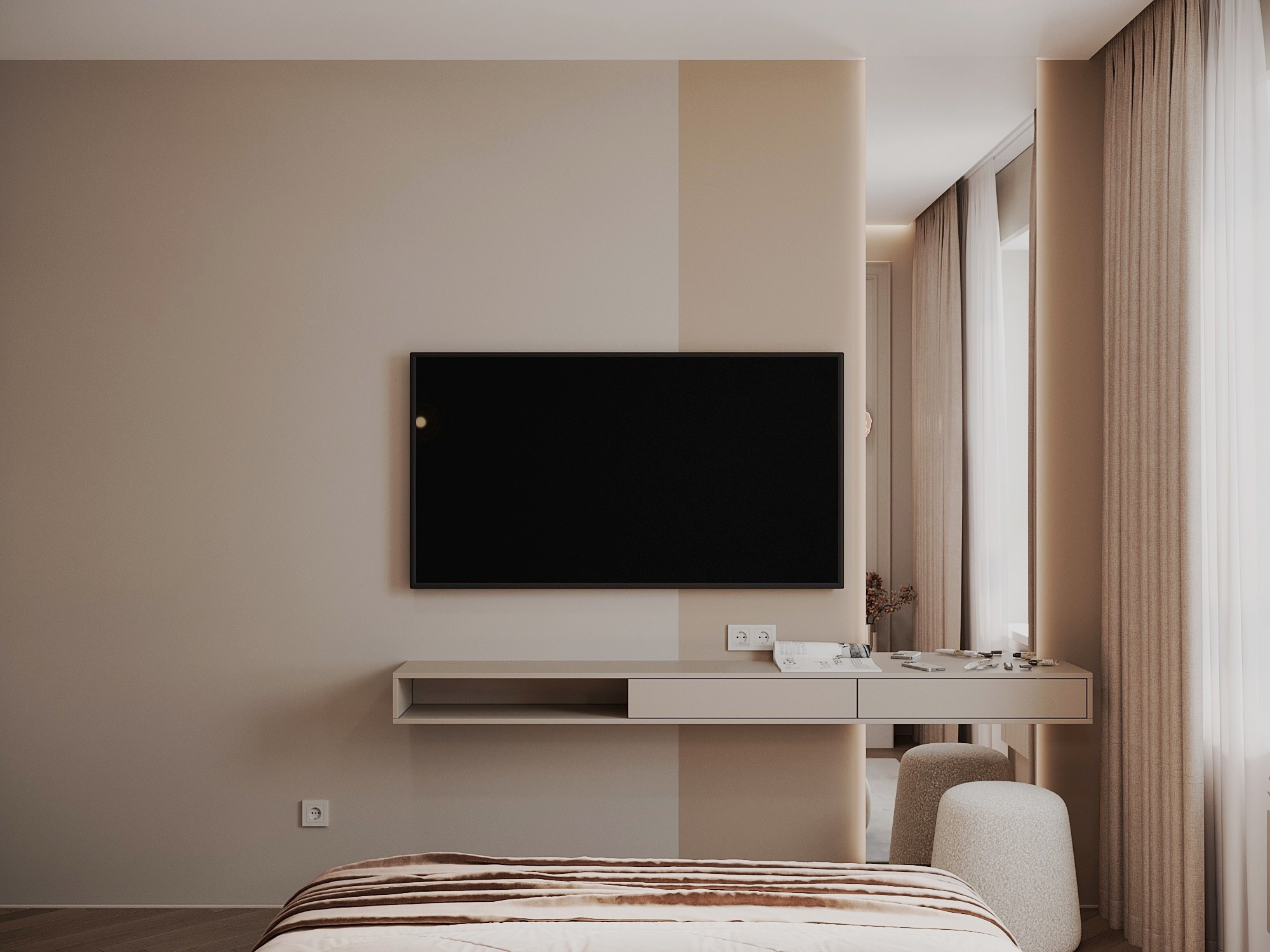 Садовые кварталы, 45 м². Line Дизайн — дизайн интерьера | Елена Гусакова