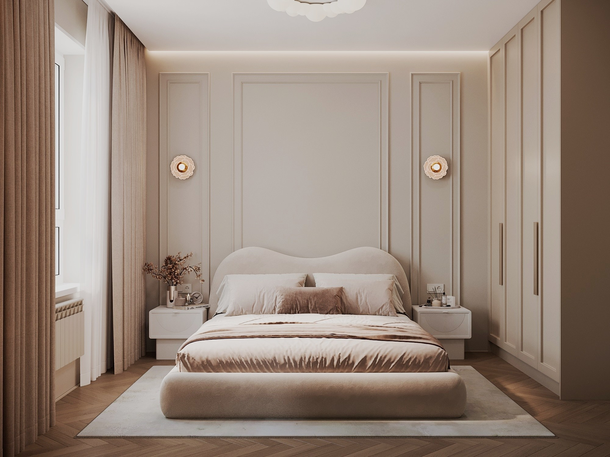 Садовые кварталы, 45 м². Line Дизайн — дизайн интерьера | Елена Гусакова