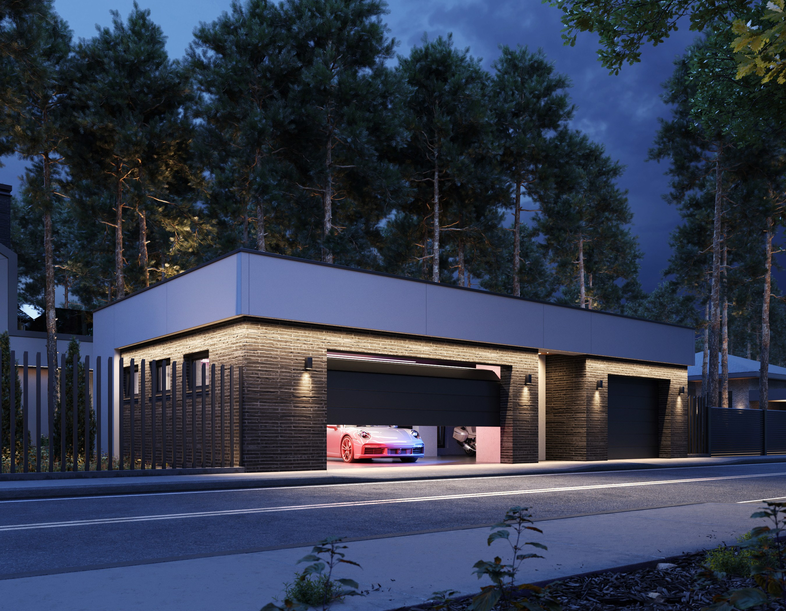 Визуализация дома в сосновом бору КП Орел. Архитектор-дизайнер в Казани