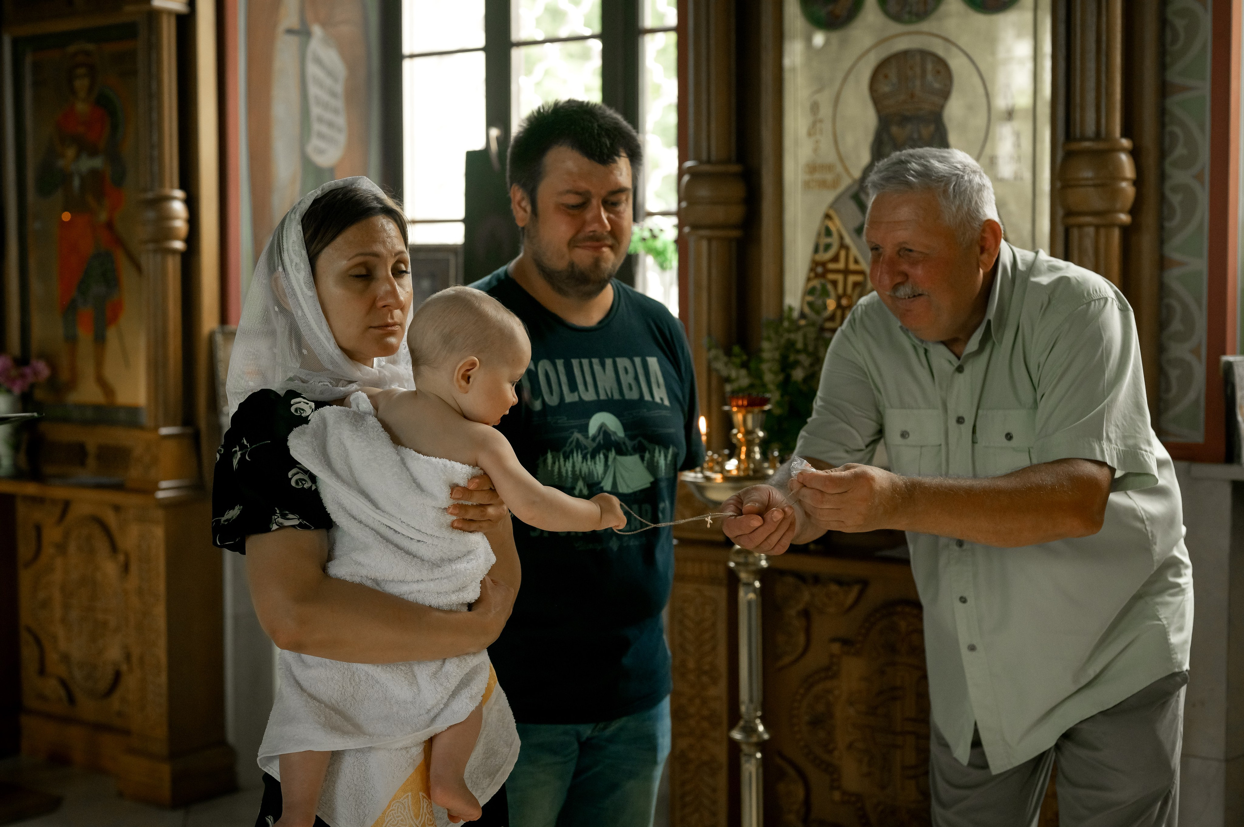 Таинство крещения. Фотограф новорождённых, семейный, школьный в городе Калуге Евгения