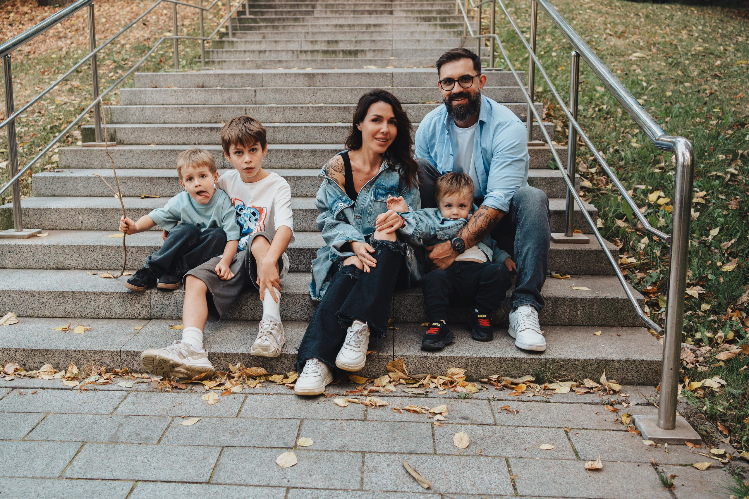 Аня, Илья и сыновья. Семейный и детский фотограф и видеограф в Москве, Серпухове и Тарусе Валерия Сорокина