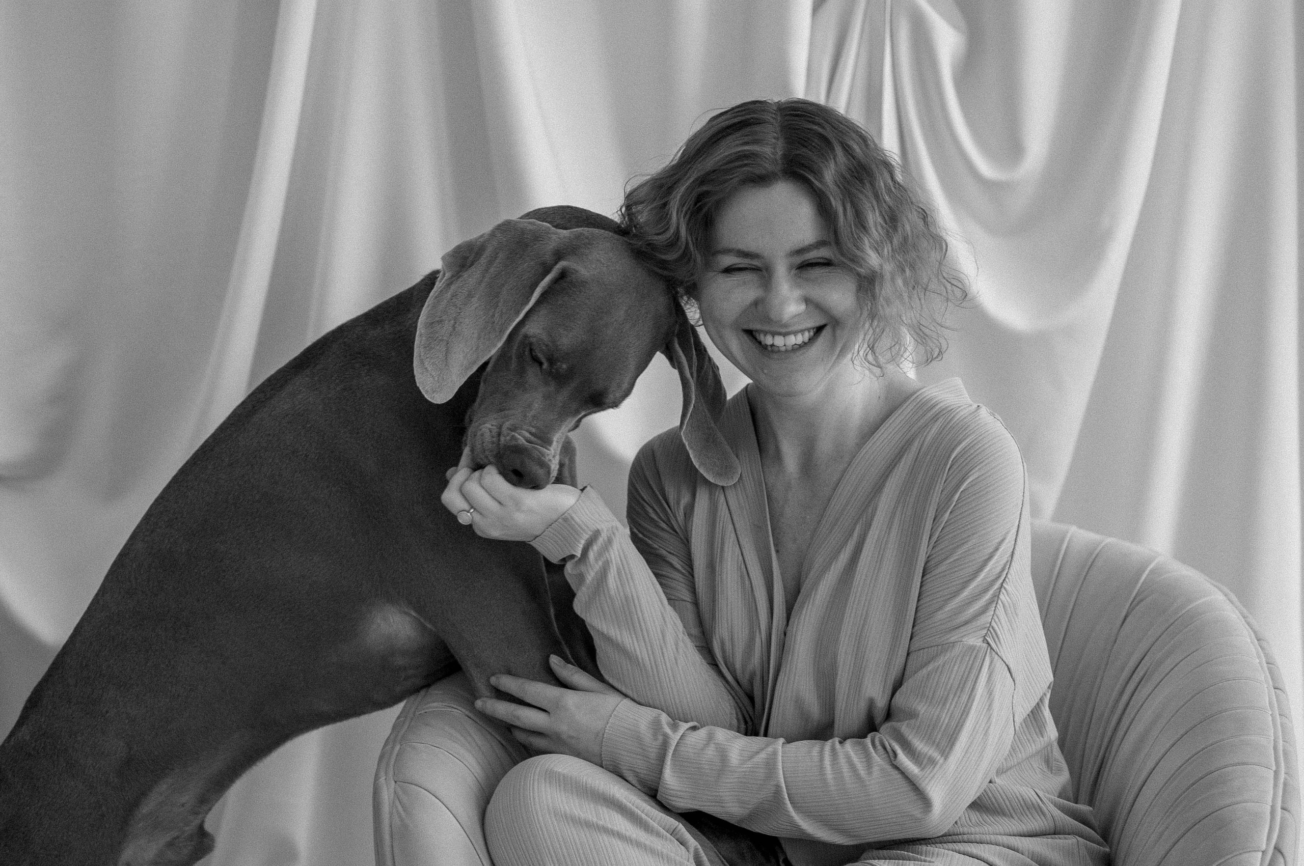 Фотосессия в студии с собакой. Фотограф-анималист в Екатеринбурге | Кристина