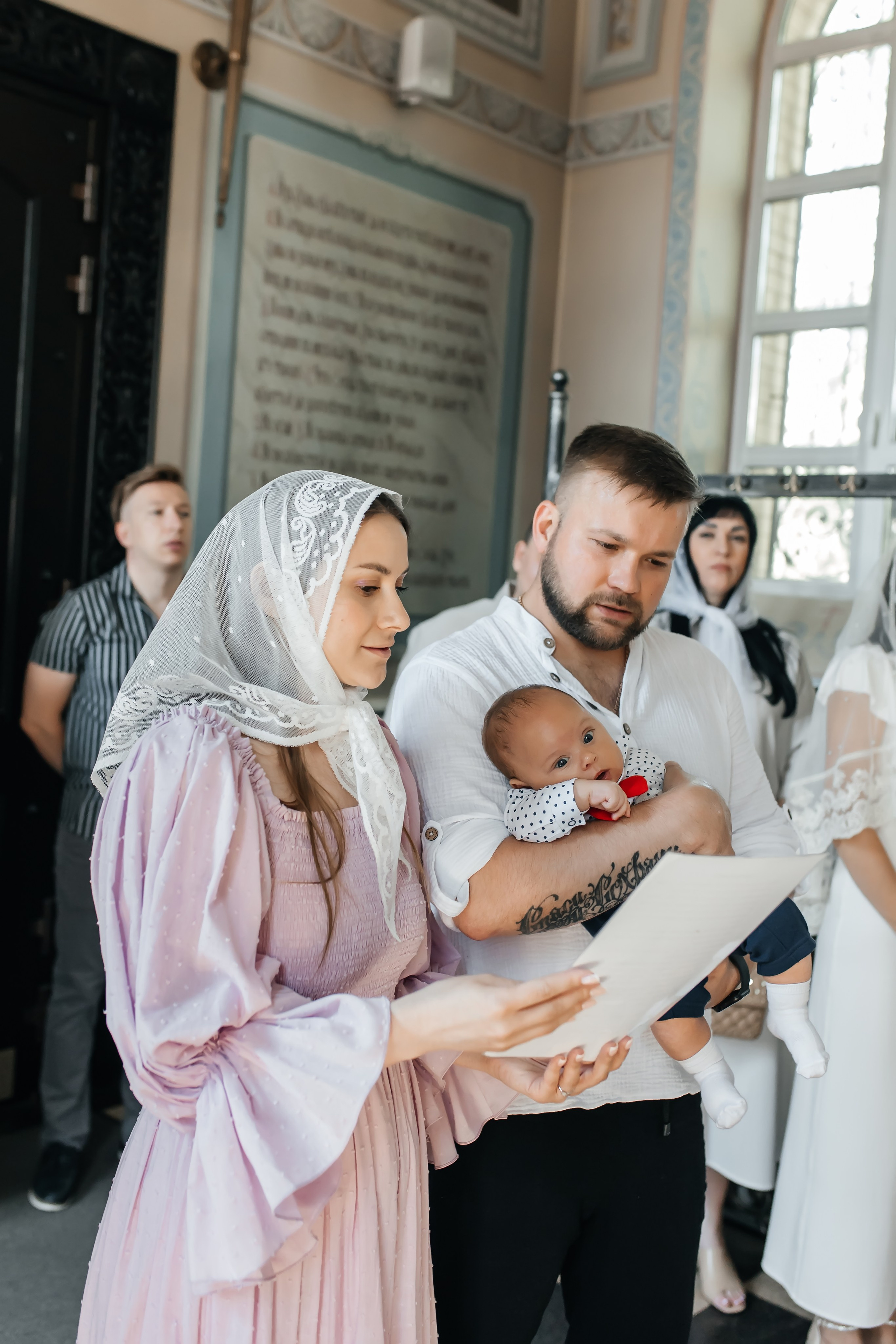 Крещение Савелия в Храме Ксении Петербургской Горки Ленинские. Фотограф на крещение и венчание Москва  Надежда Баланина
