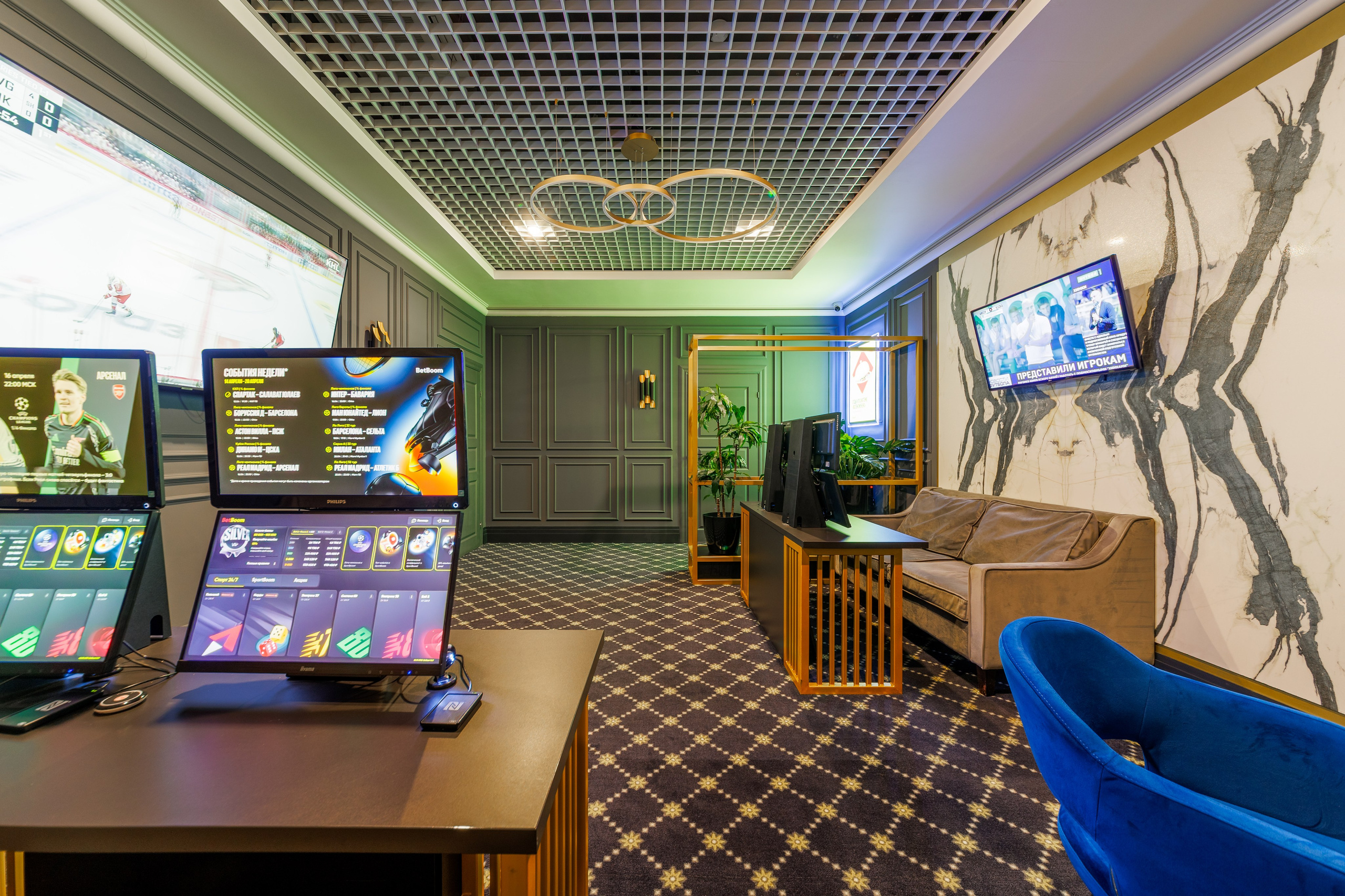 Интерьерная фотосъёмка букмекерской конторы BetBoom