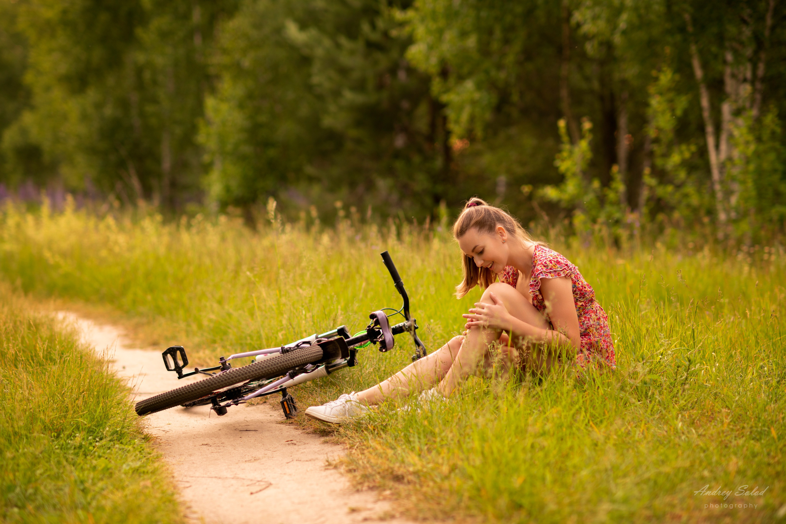 Фотосессия с велосипедом Арзамас. Природа