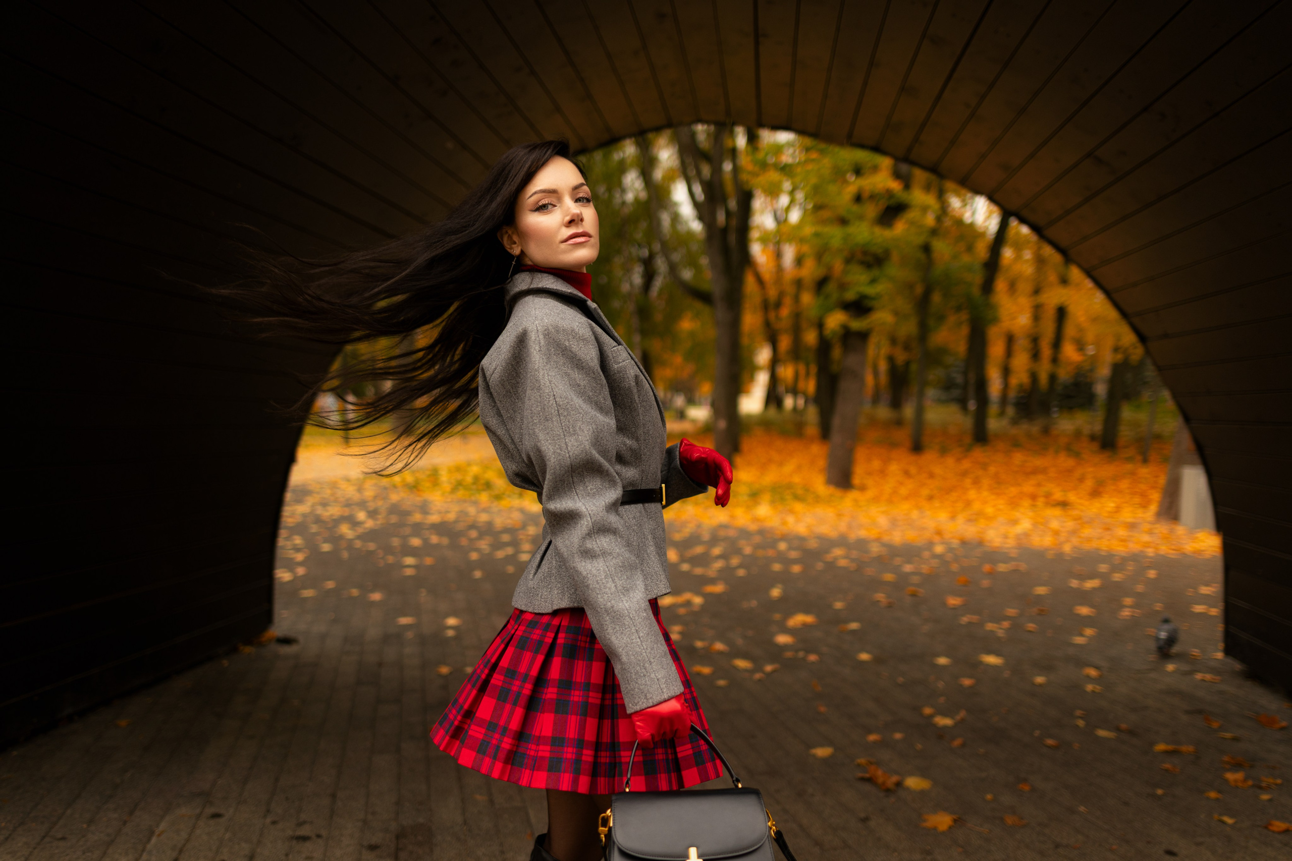 Фотосет с Екатериной в парке на осеннюю тему для «себя»