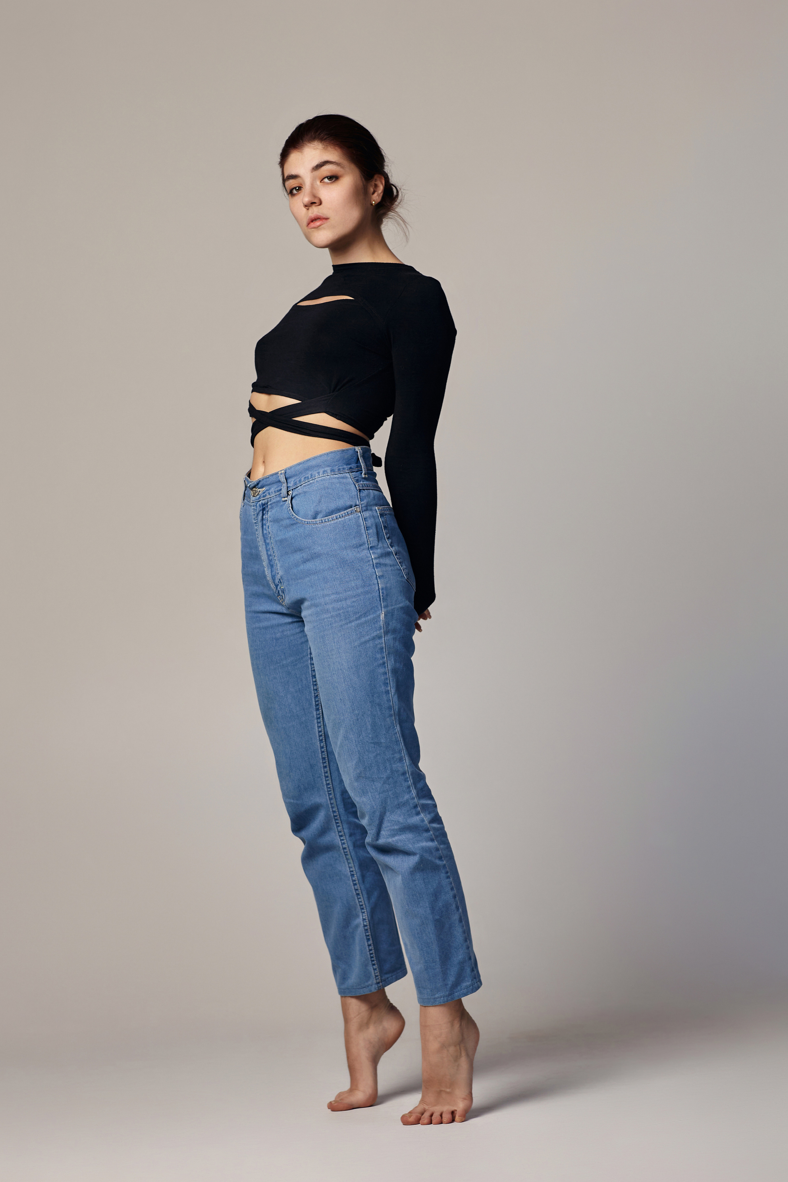 Моменты искусства на студийных съемках.