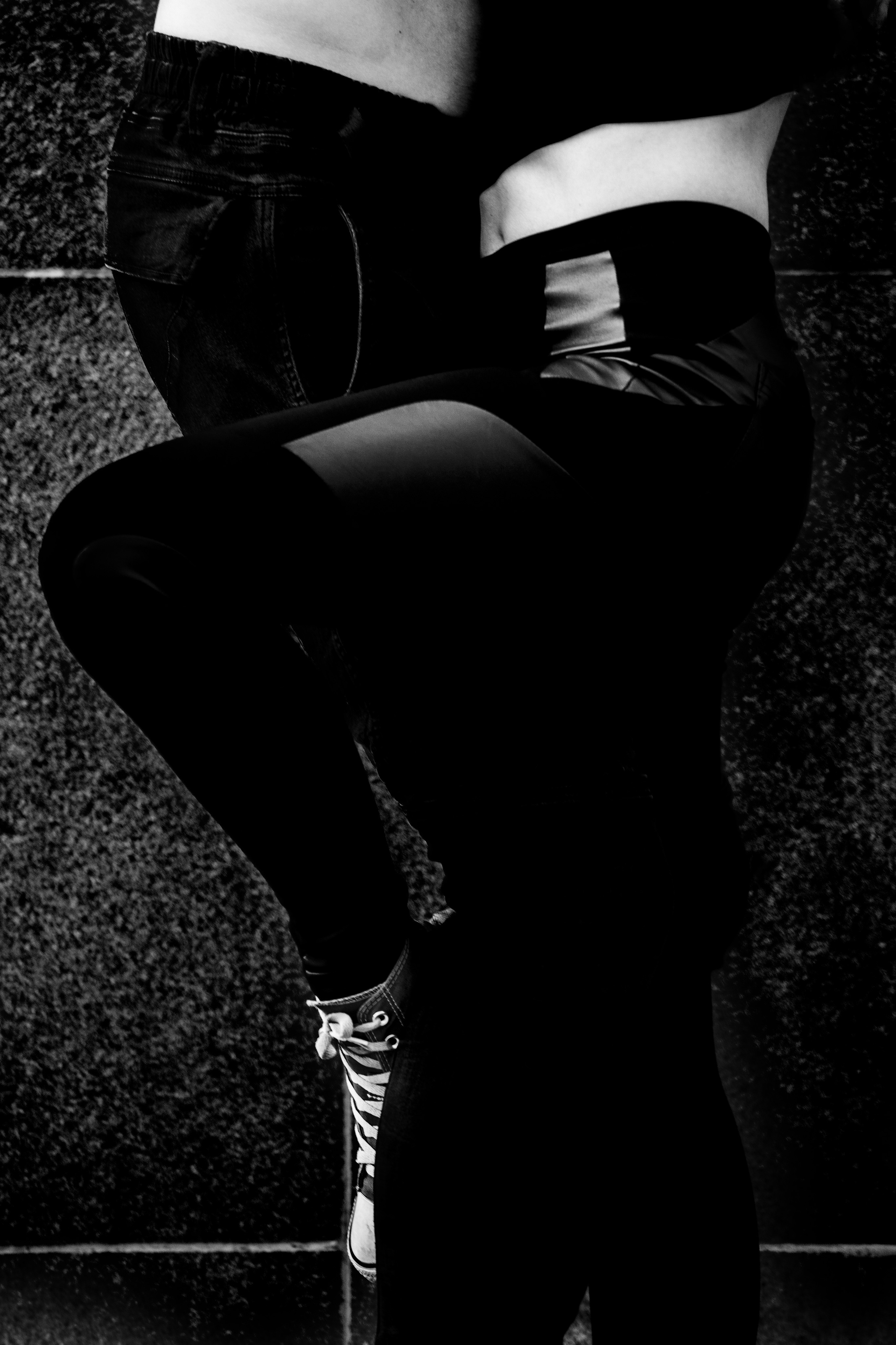 Модель и Московский городской пейзаж.