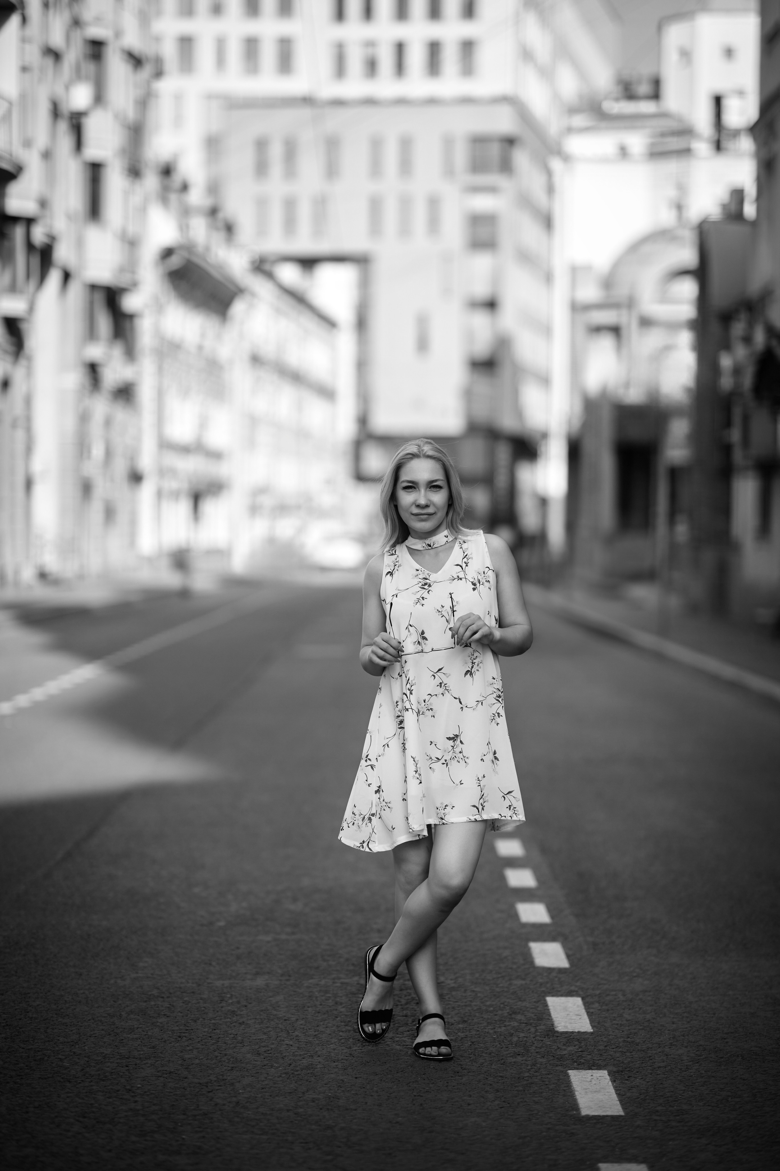 "Уникальная уличная портретная фотосессия Марины. Портретный фотограф в Москве Виталий Пересветов