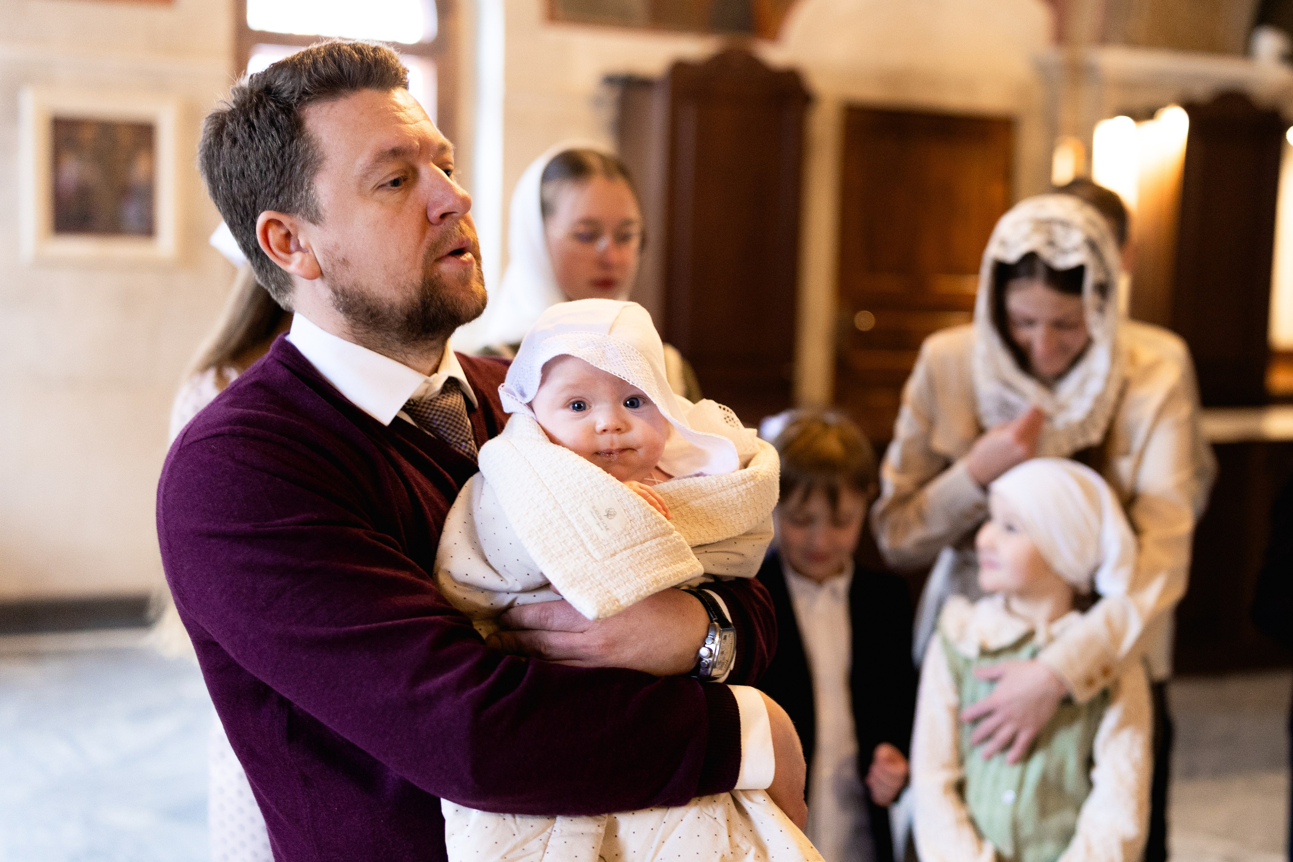 Крещение Святослава. Уникальный фотограф на крещение и венчание. Москва