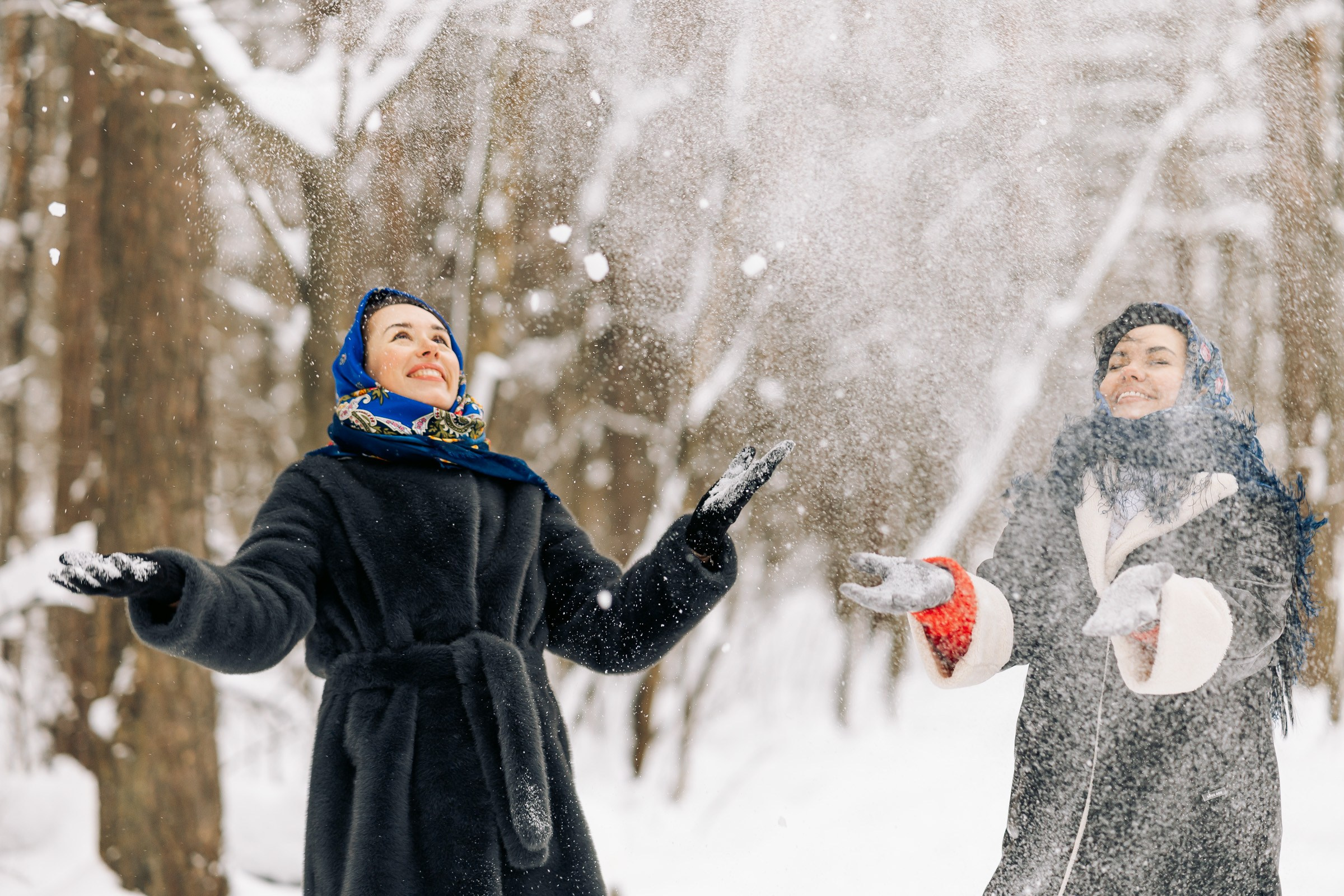 В зимнем лесу. Семейный Фотограф в Москве Евгения Симоненко
