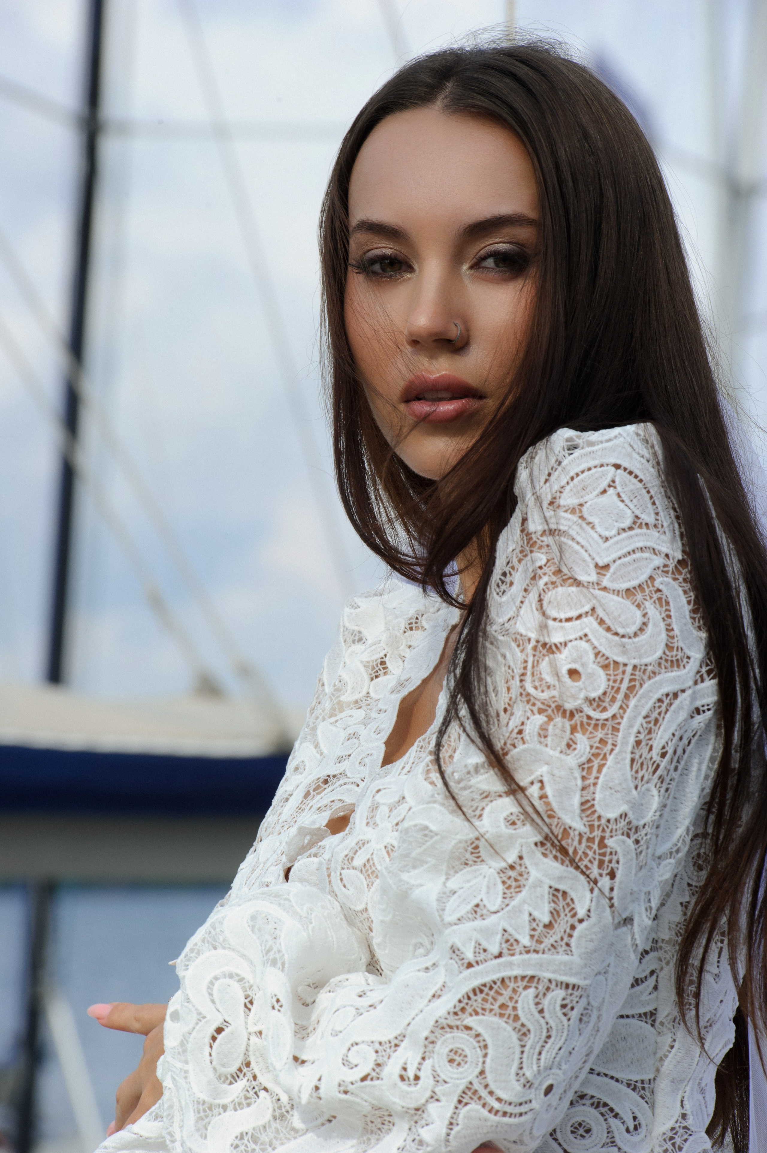 Фотосессия на яхте. Александр Mr.Brass — фотографирую женский портрет в Москве