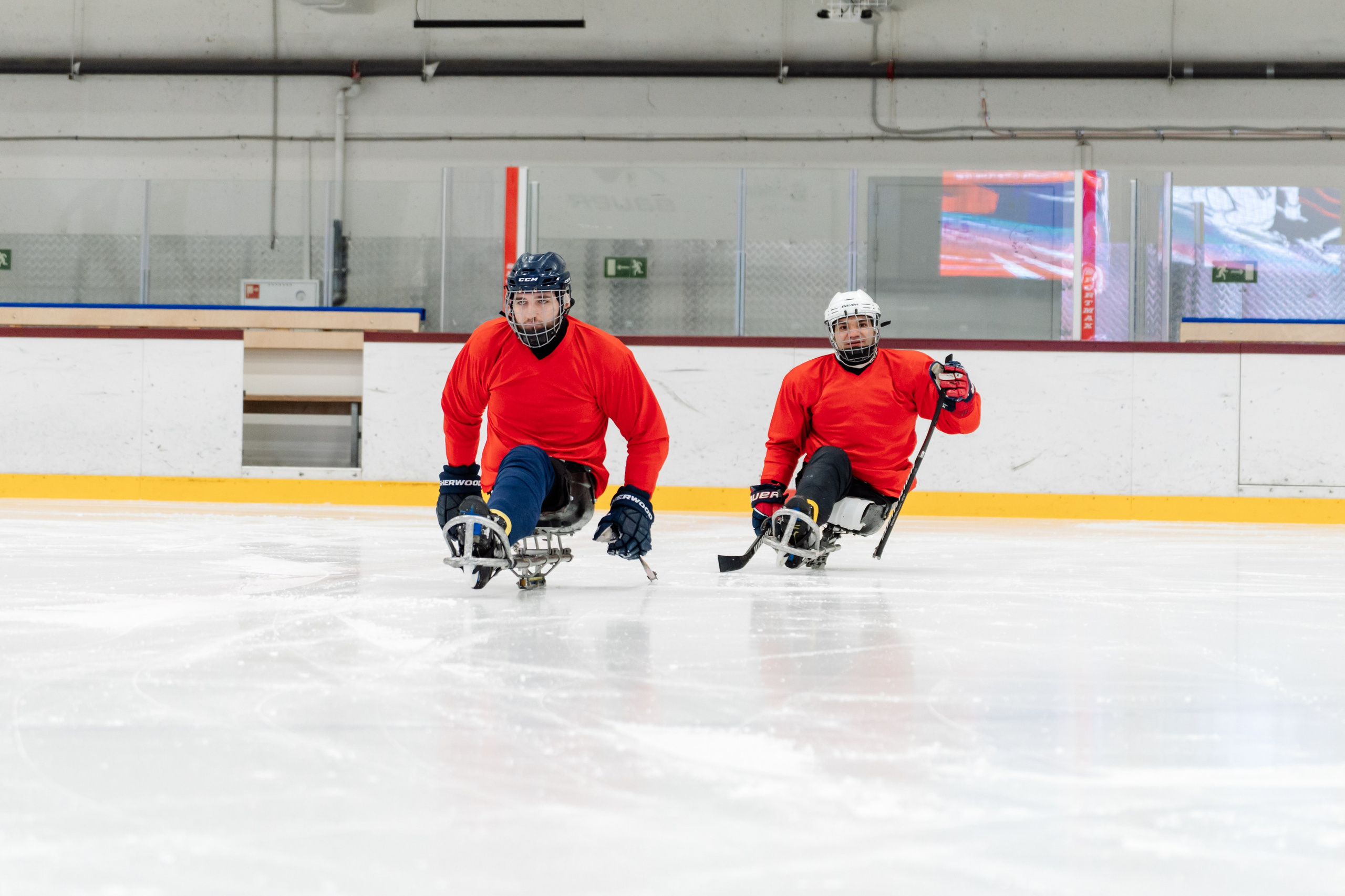 Игра в следж хоккей приуроченная 23.02.26 в арене Сталкер