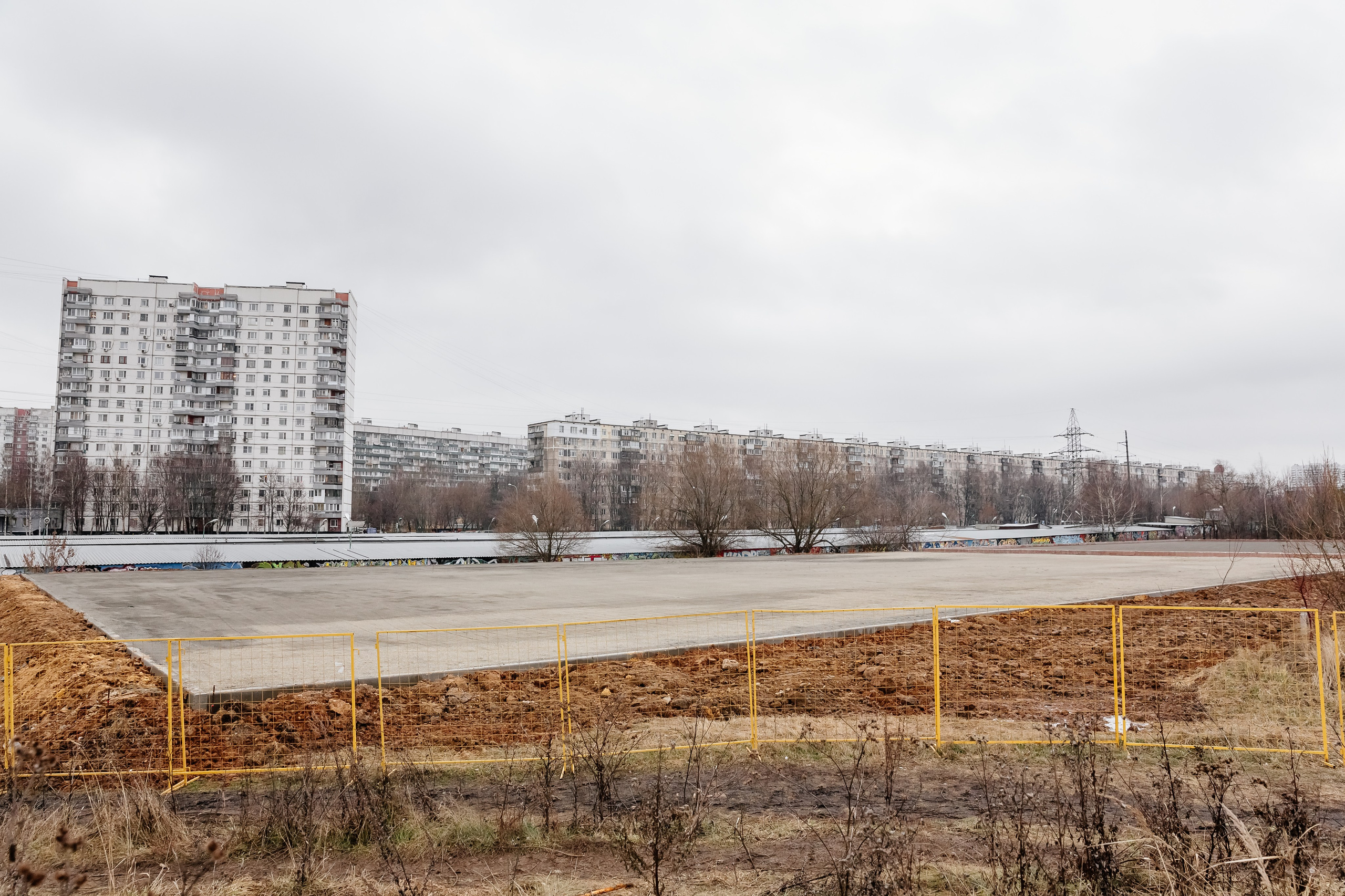 Строительство футбольных полей. Профессиональный фотограф Инесса Новикова в Москве