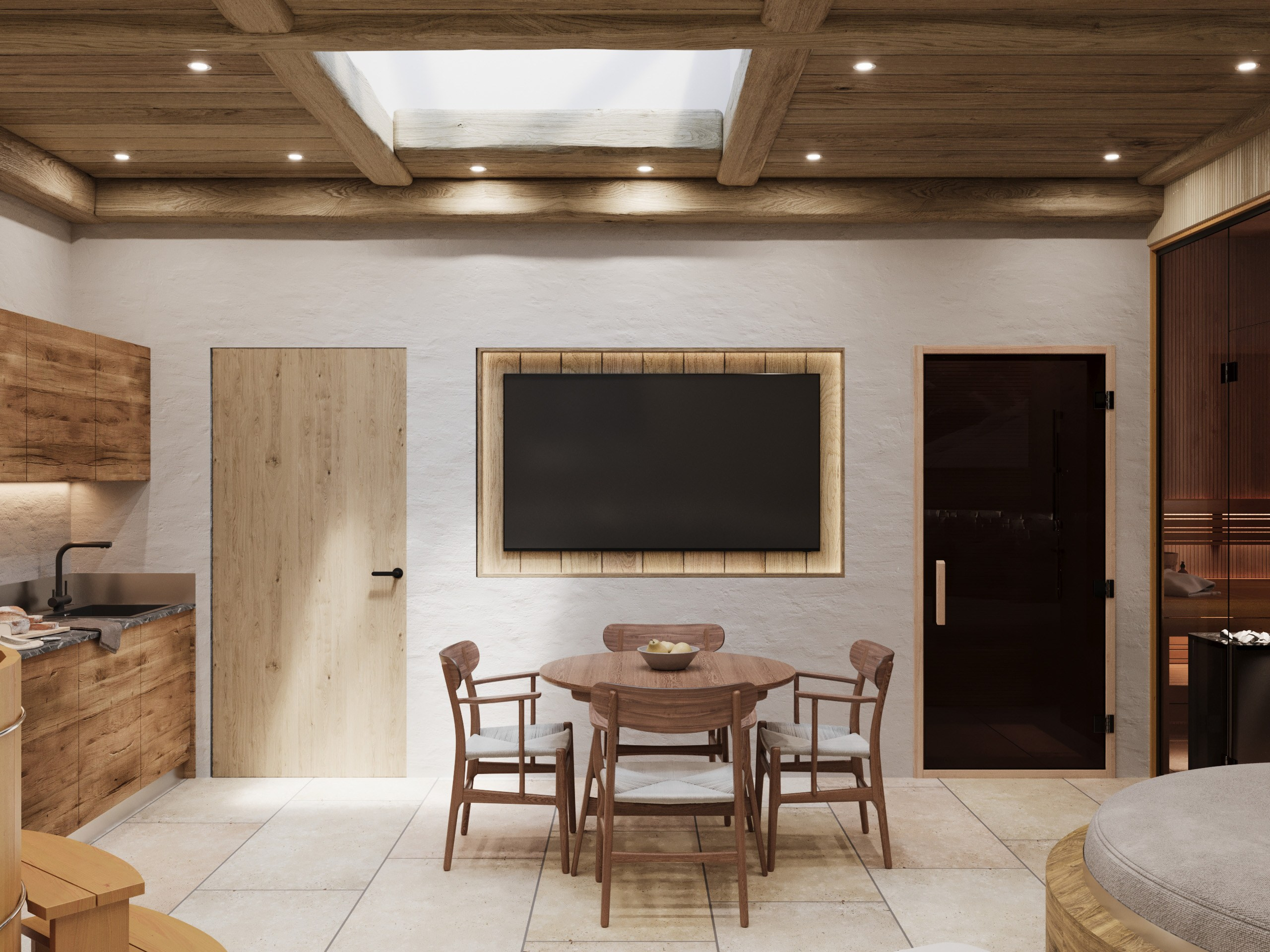 Дизайн сауны в стиле Шале Руан. Архитектор-дизайнер в Казани