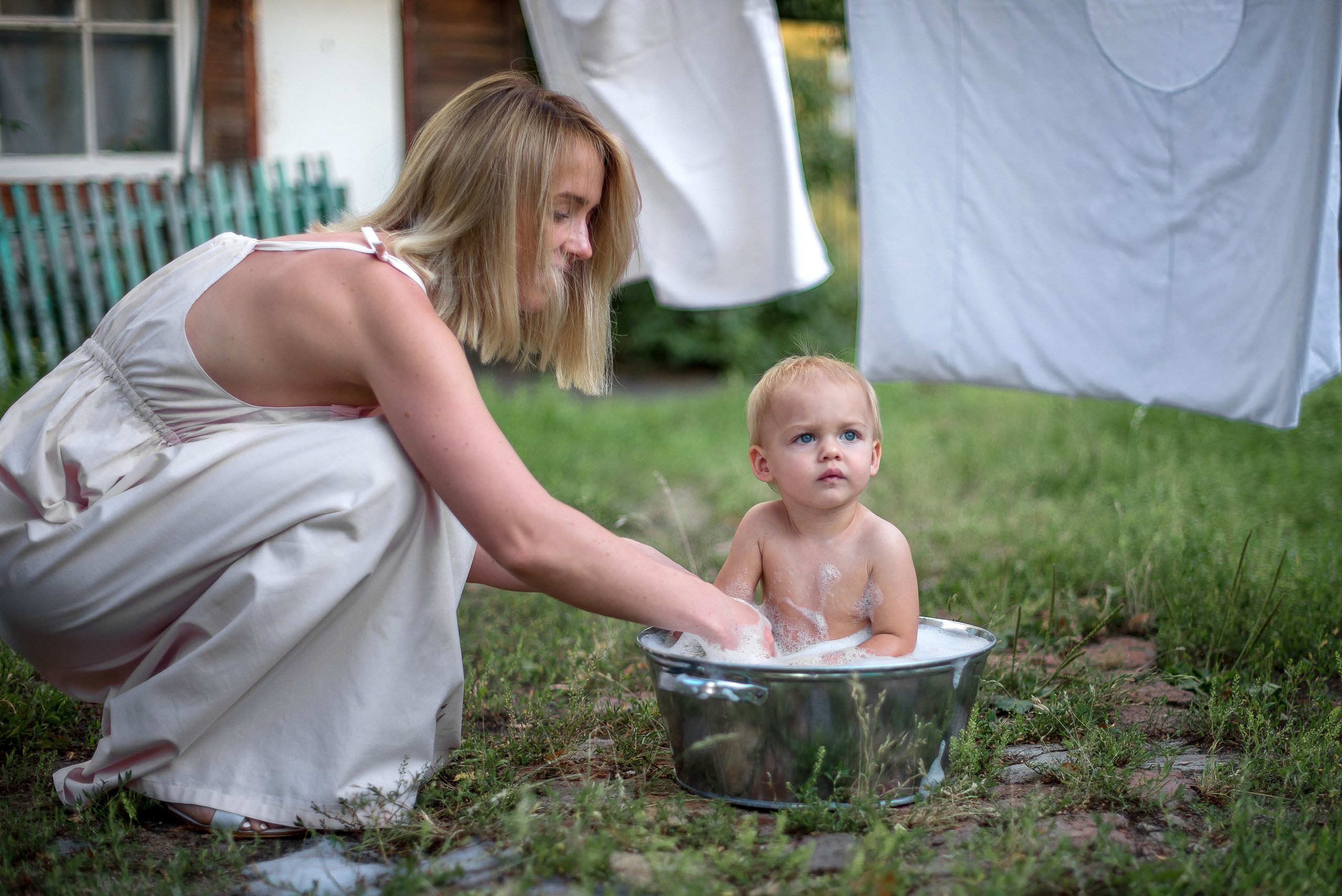 Стирка-детский фотопроект. Фотограф Галина Лисанова, г. Брянск