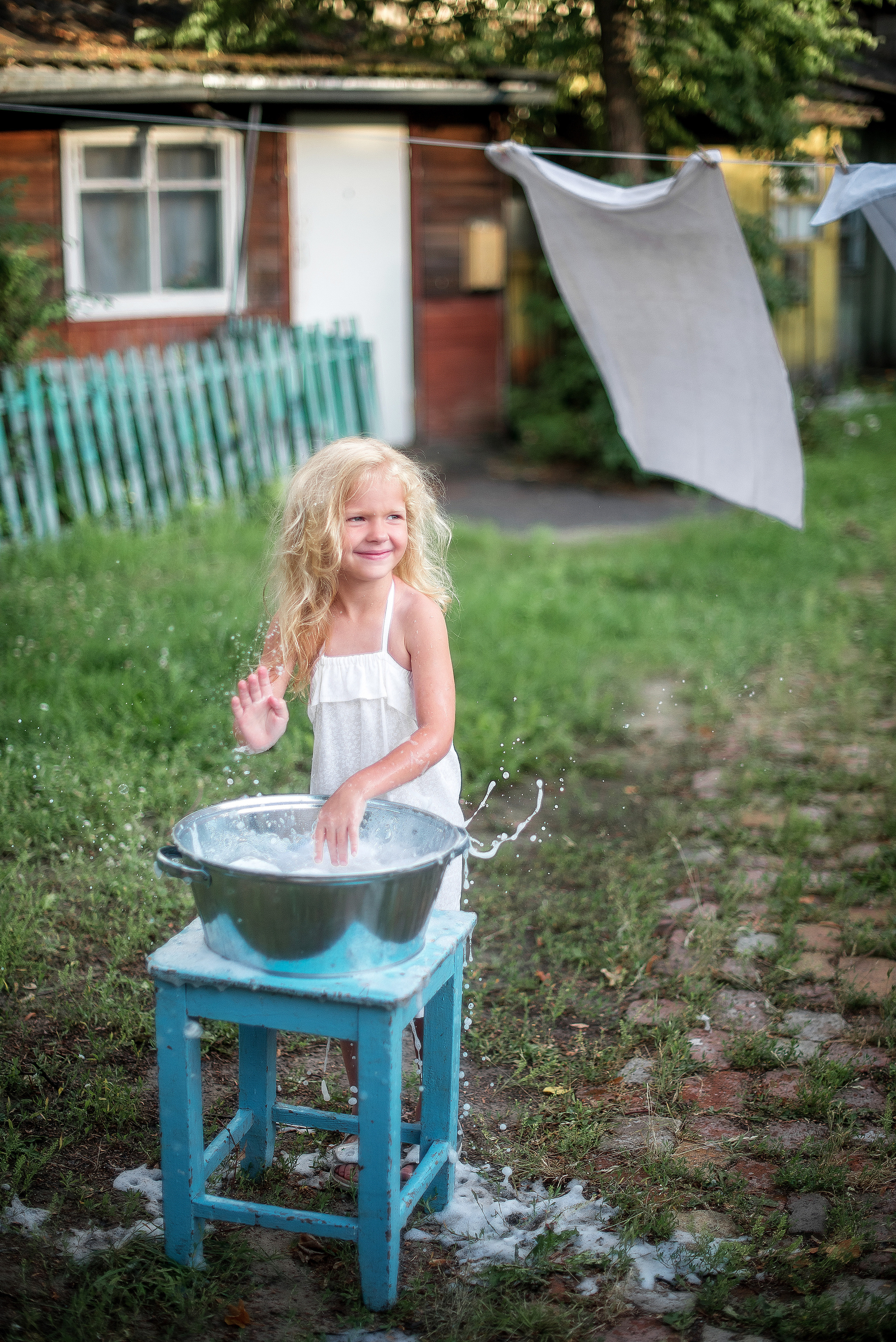 Стирка-детский фотопроект. Фотограф Галина Лисанова, г. Брянск