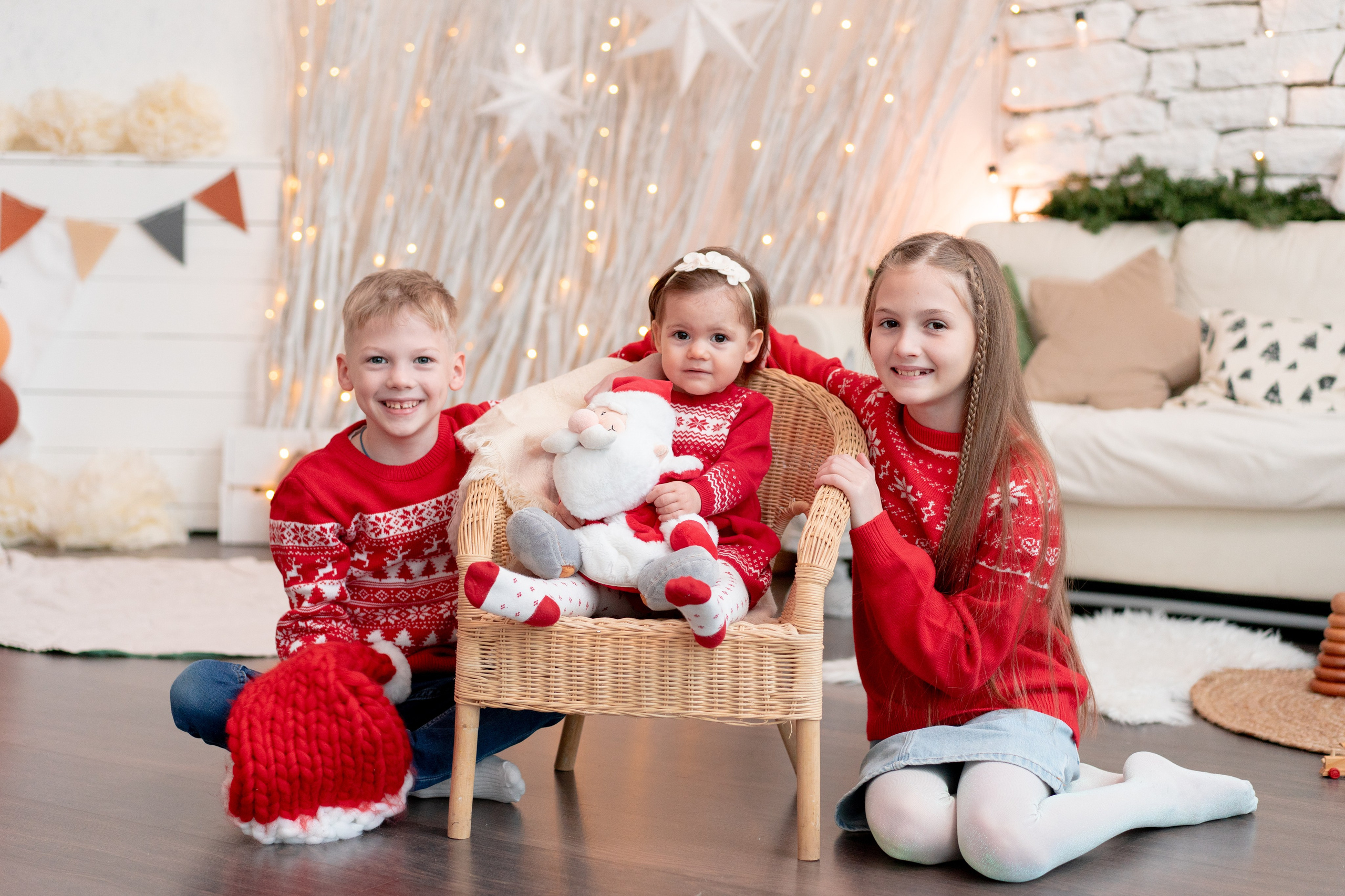 Новогодняя семейная фотосессия. Детская, семейная фотостудия в Санкт-Петербурге