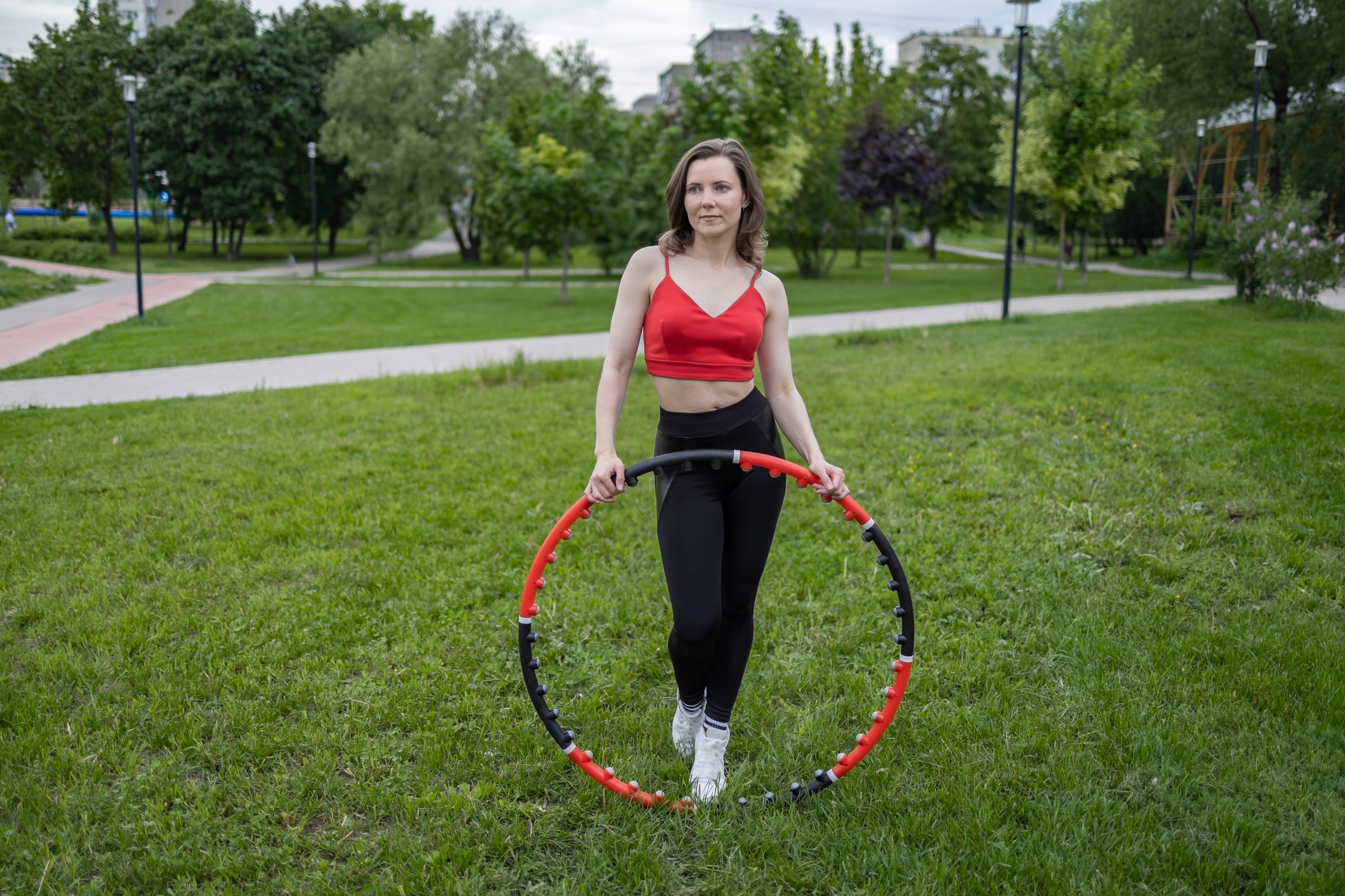 Спортивная фотосессия с хула хупом и йога, пилатес. Репортажный, семейный и студийный фотограф в Москве Демин Алексей