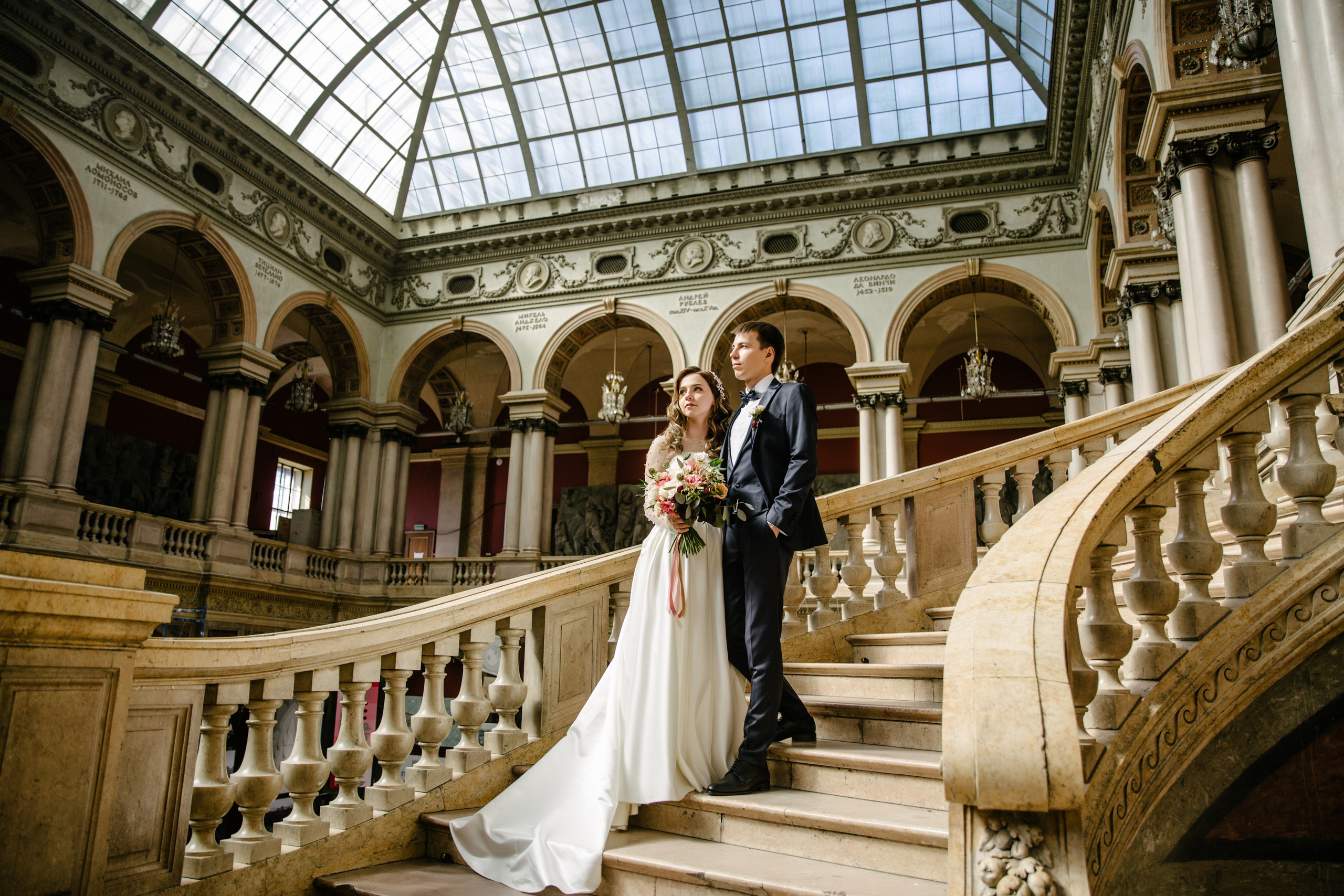 Ирина и Иван в Академии Штиглица. Свадебный и семейный фотограф в Санкт-Петербурге Исупова Юлия