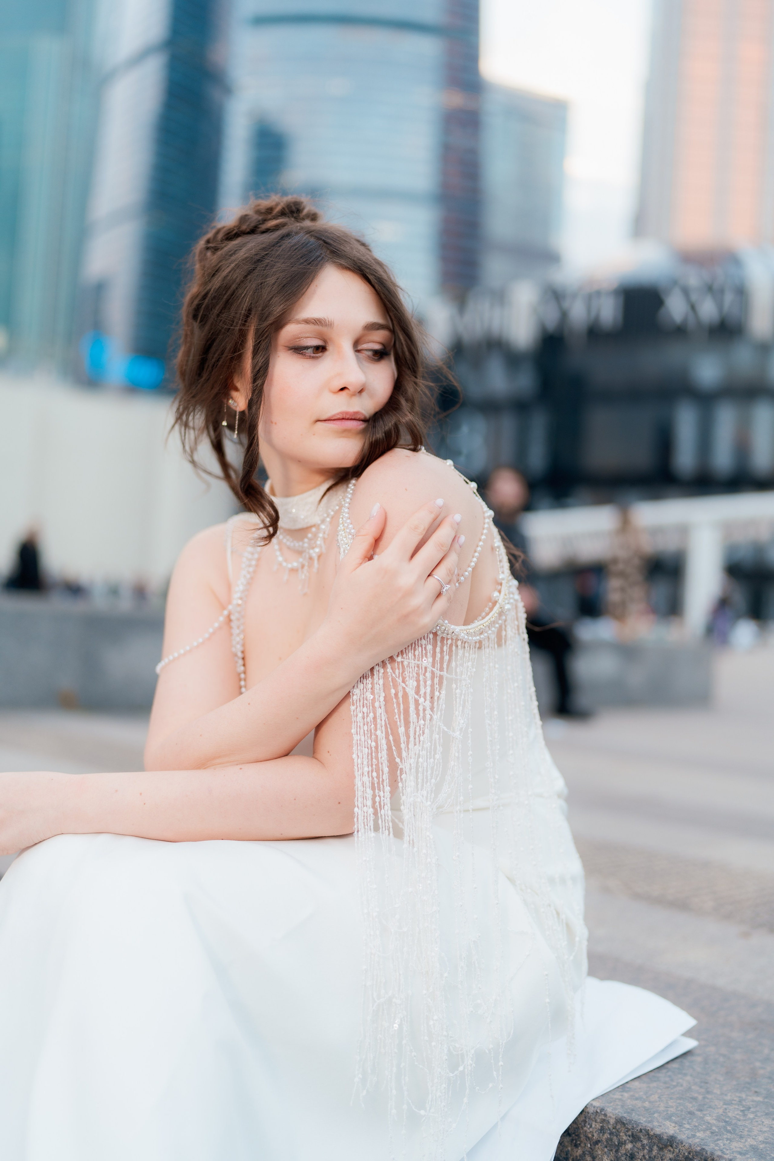 Иван и Виктория. Свадебная прогулка Москва сити. Свадебный фотограф Москва