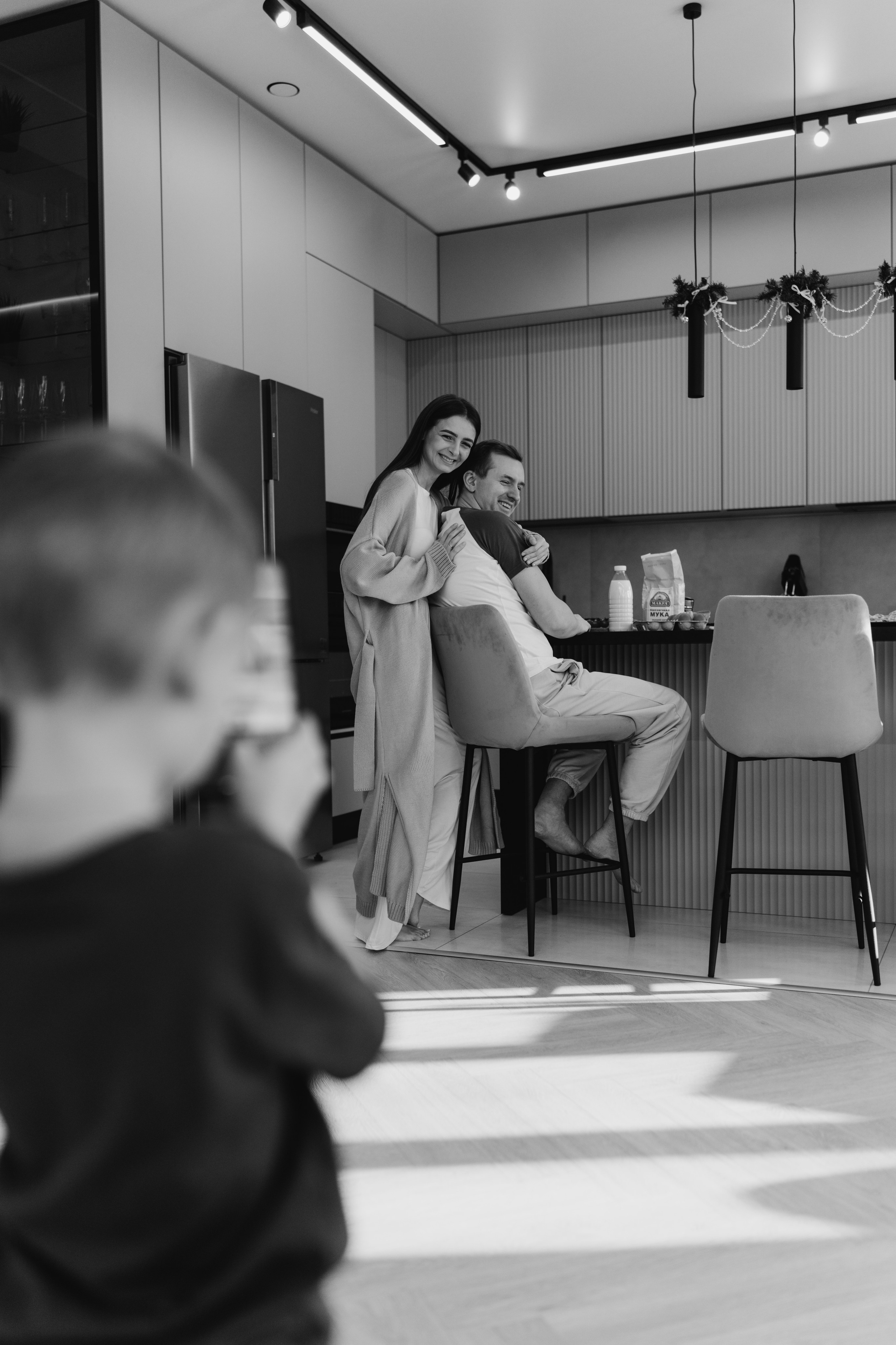 Домашняя съемка семьи Ксении и Алексея. Семейный и портретный фотограф в Санкт-Петербурге Татьяна Гримоть