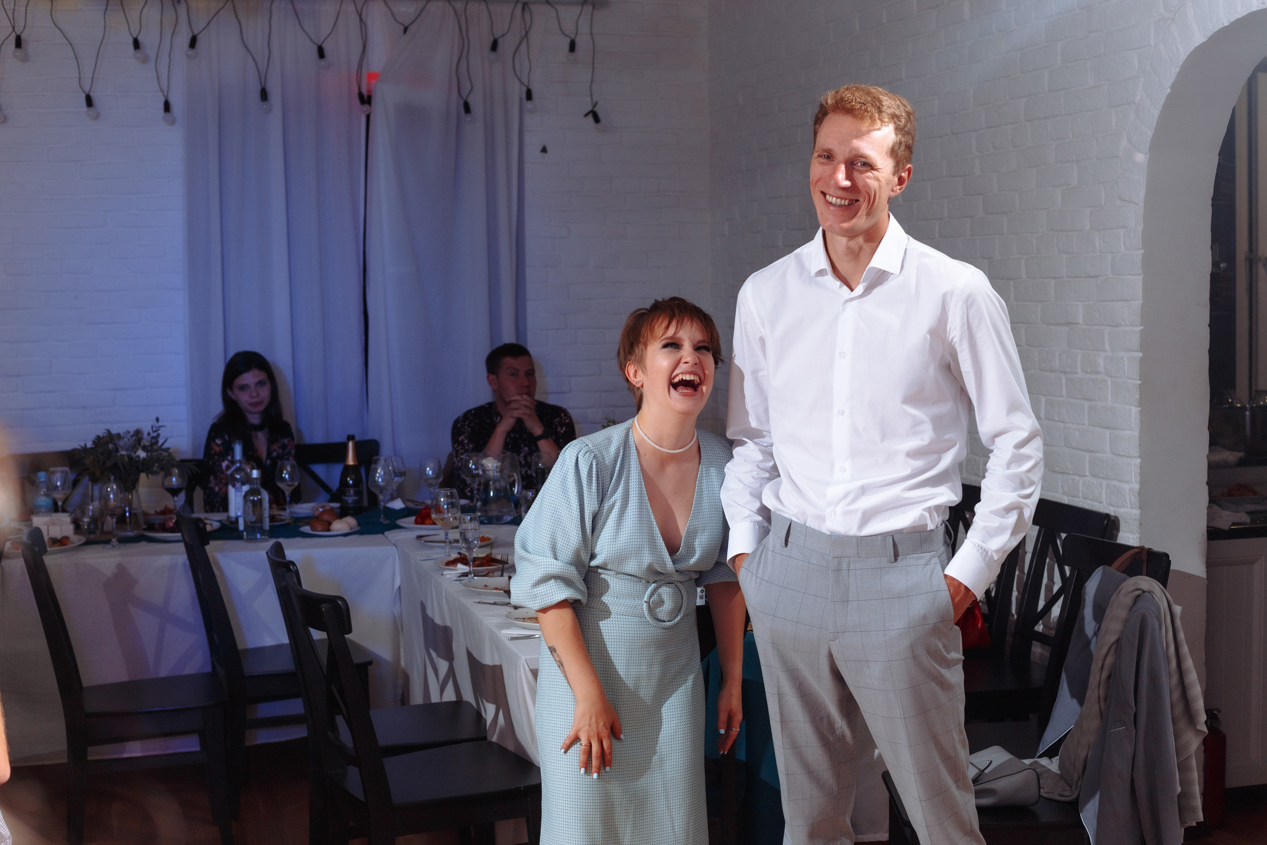 Веселый банкет в коттедже. Арина & Коля. Фотограф Чугунов Александр