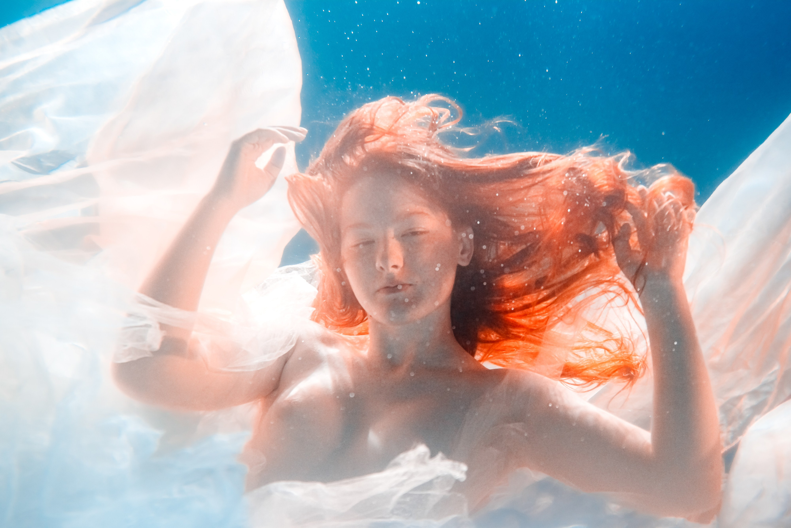 Подводная фотосъёмка. Арт фотограф Серафима Абельман в Москве