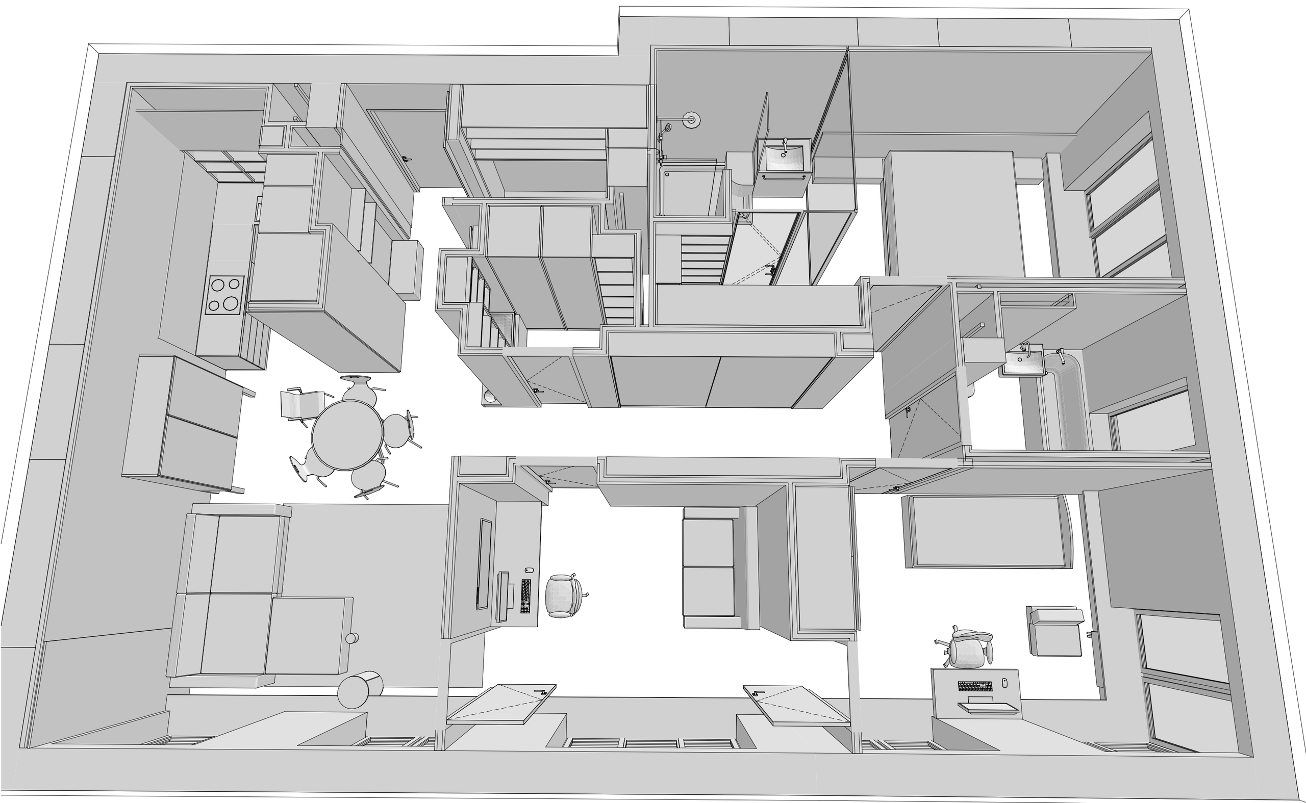 Концепция и детская зона «West Garden». Интерьеры и архитекура