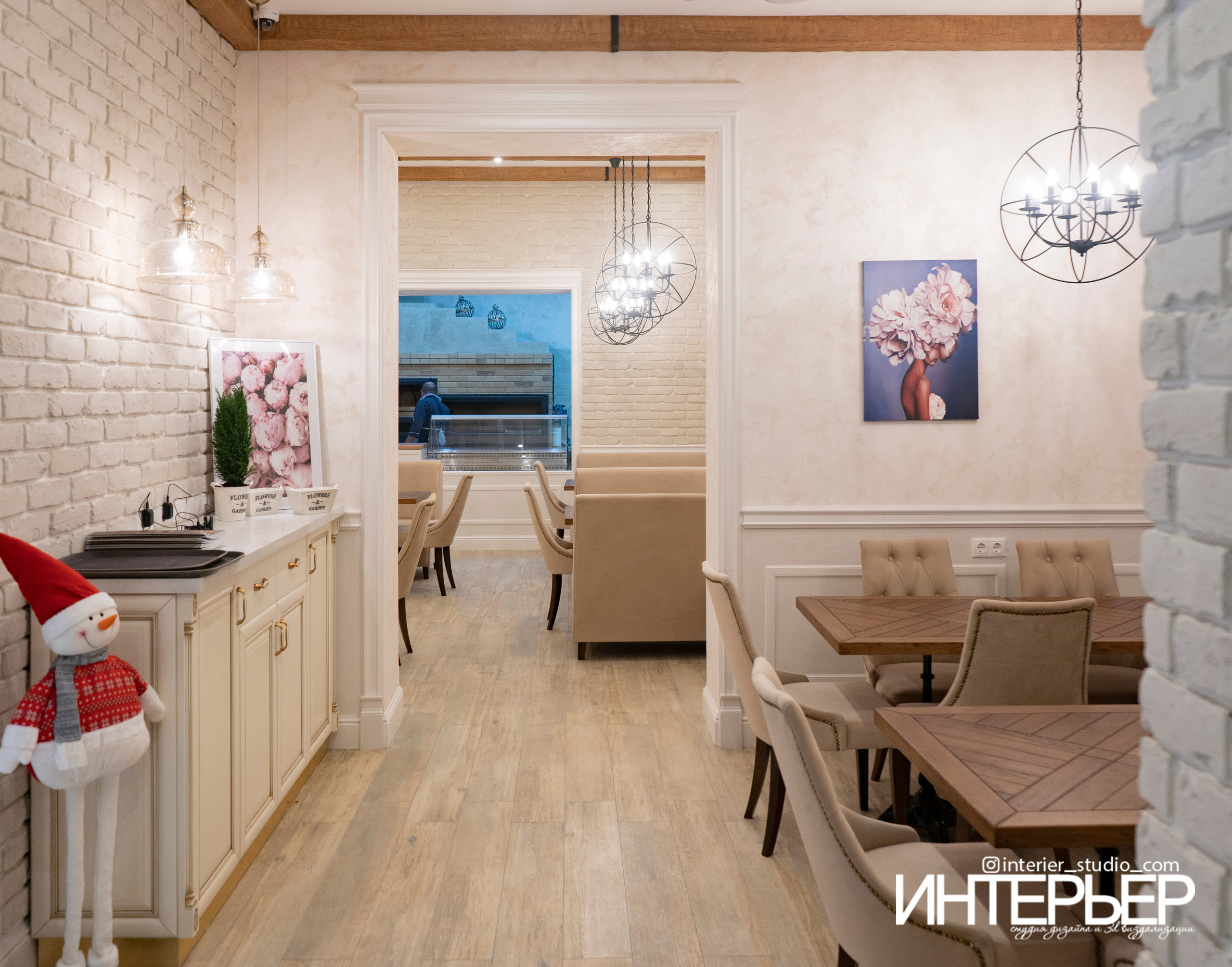 Кафе «Барбарис» г. Кисловодск. Дизайн интерьера, 3D визуализация и 3D моделирование. Создание проектов и чертежей. КМВ: Кисловодск, Пятигорск, Ессентуки и удаленно