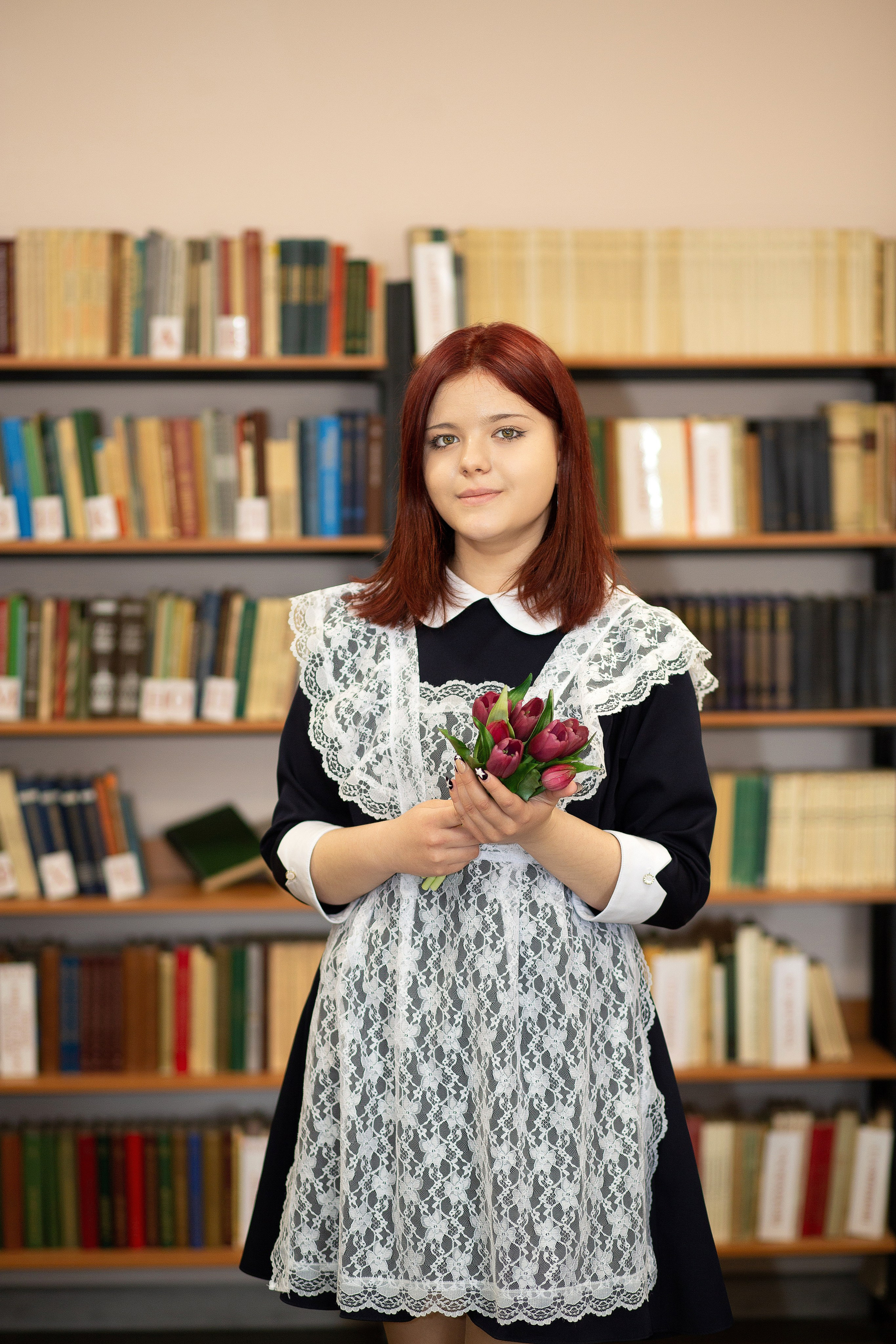Съемка в библиотеке. Выпускные альбомы Воронеж от Веры Соколовой