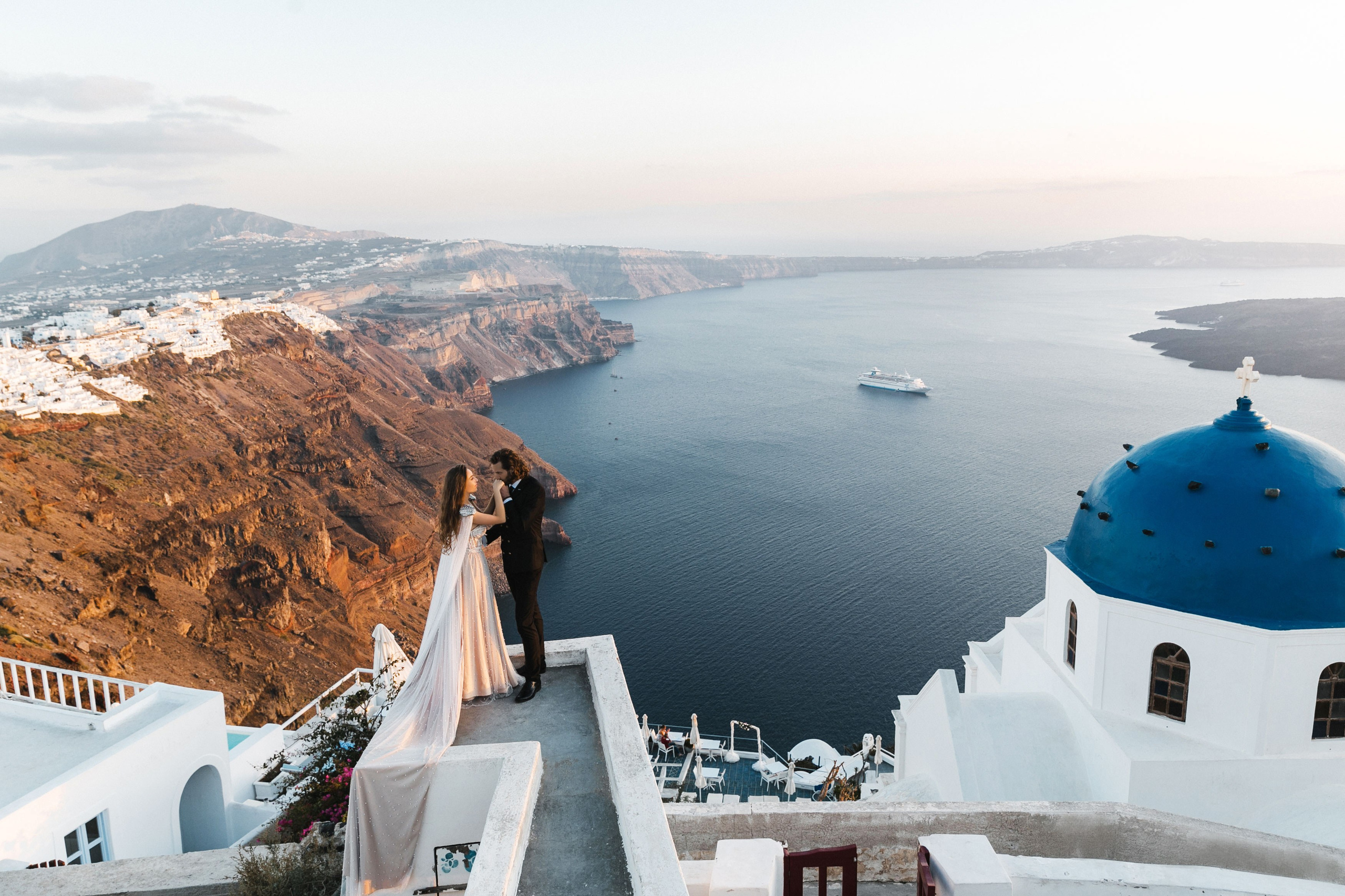 Свадьба на Санторини. Фотограф и видеограф Анна Домашенко