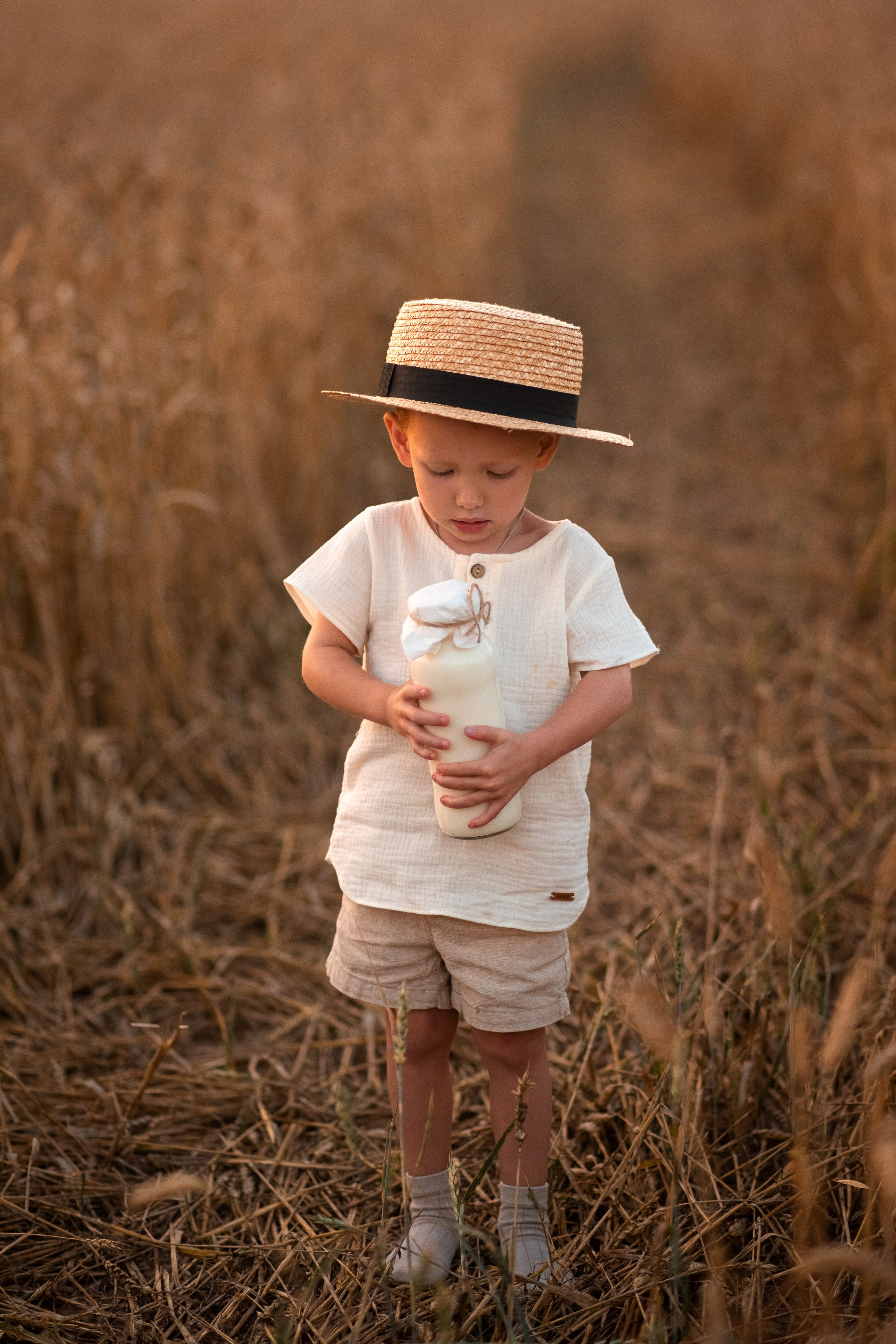 Семейная фотосессия в пшеничном поле. Семейный и детский фотограф в Туле Светлана Воронкова