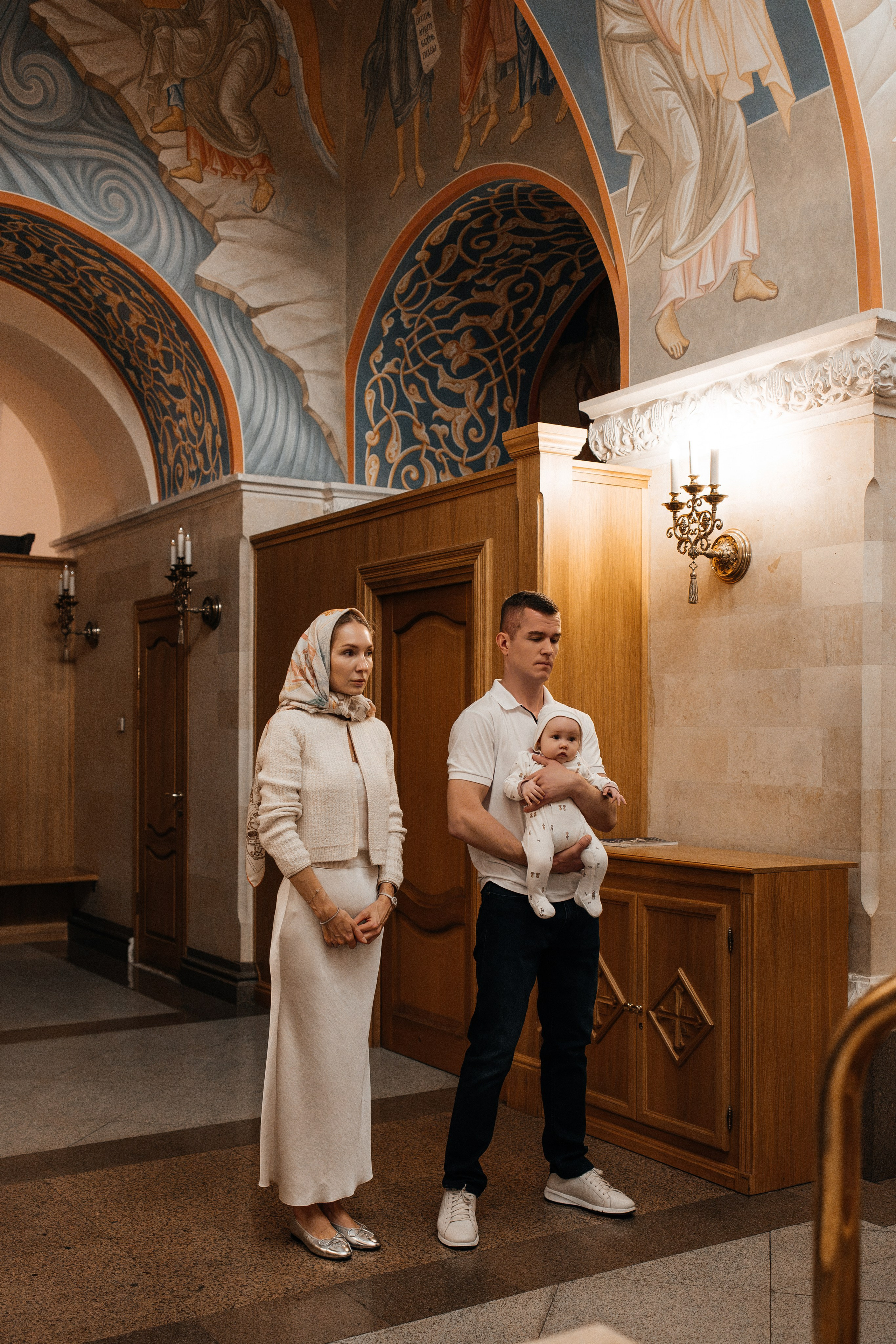 Крещение Анны. Семейный фотограф в Москве Алина Киблина