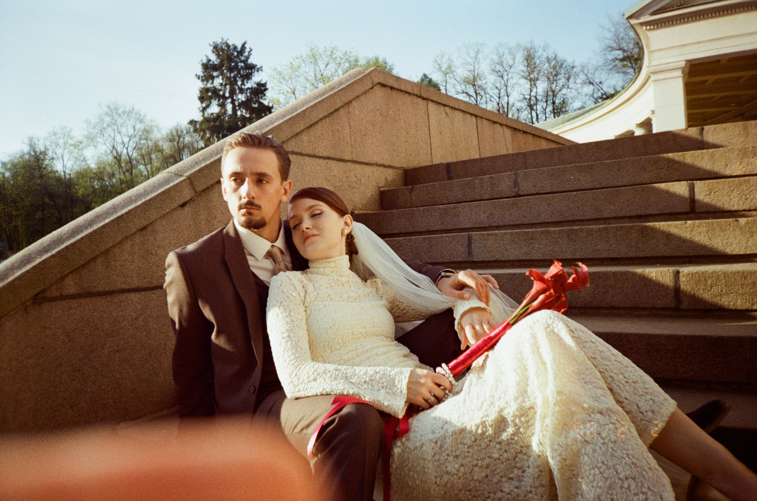 Свадебный день Оли и Никиты🤍 плёнка. Фотограф|Москва — Агбаш Лера