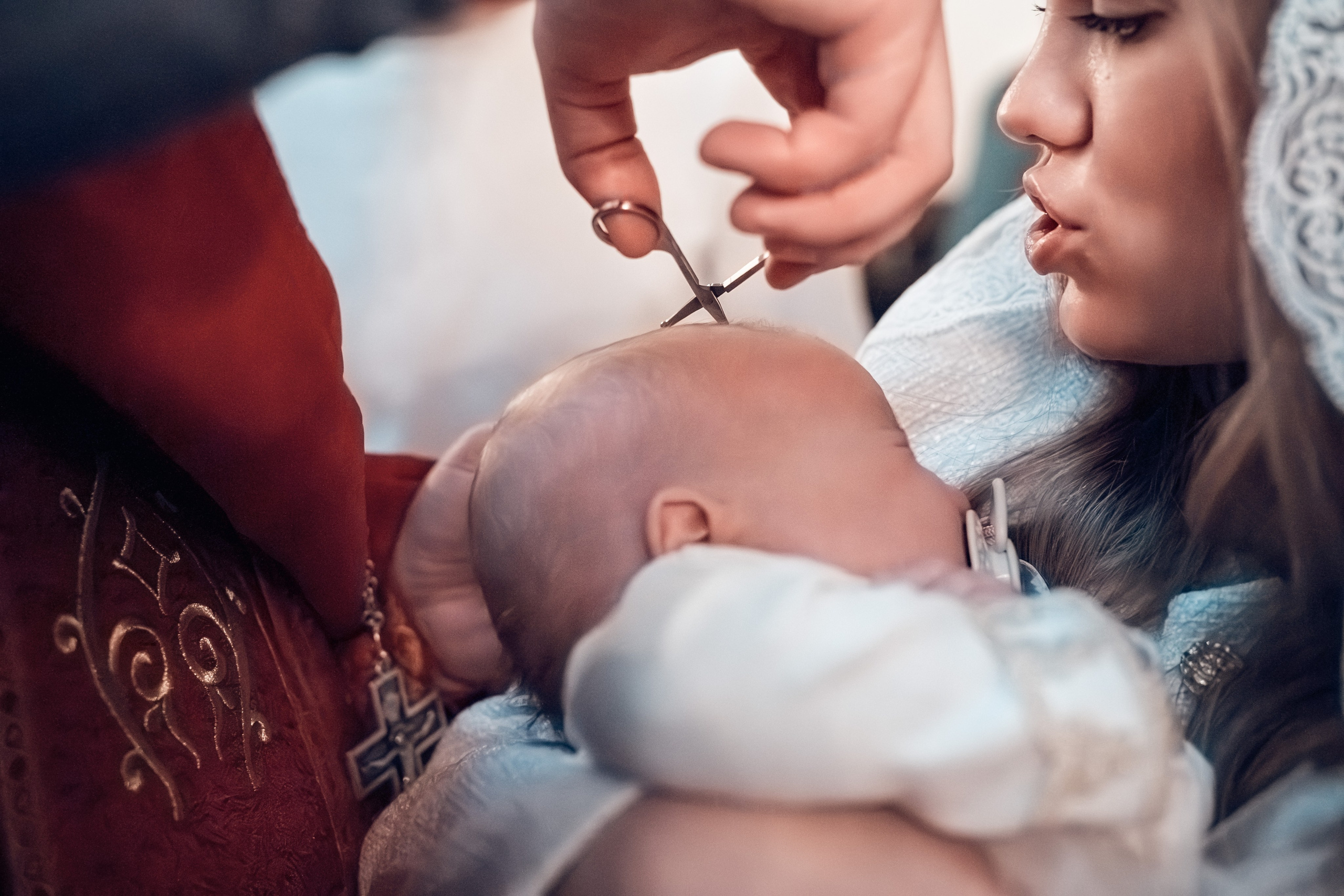 Крещение Александра и Варвары