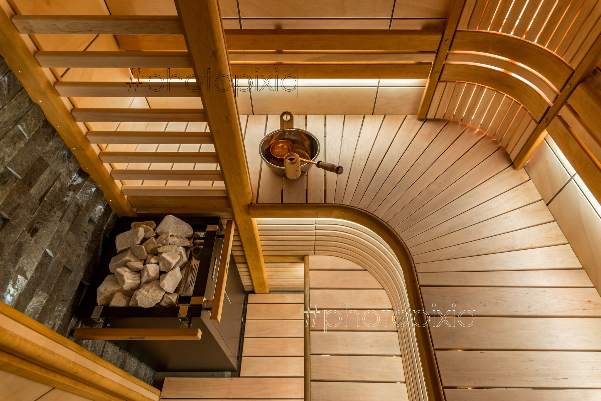 Интерьерная съёмка сауны с электропечью HARVIA. Интерьерная съёмка и виртуальные туры — Интерьерный фотограф Кузнецов Сергей (photopixiq)