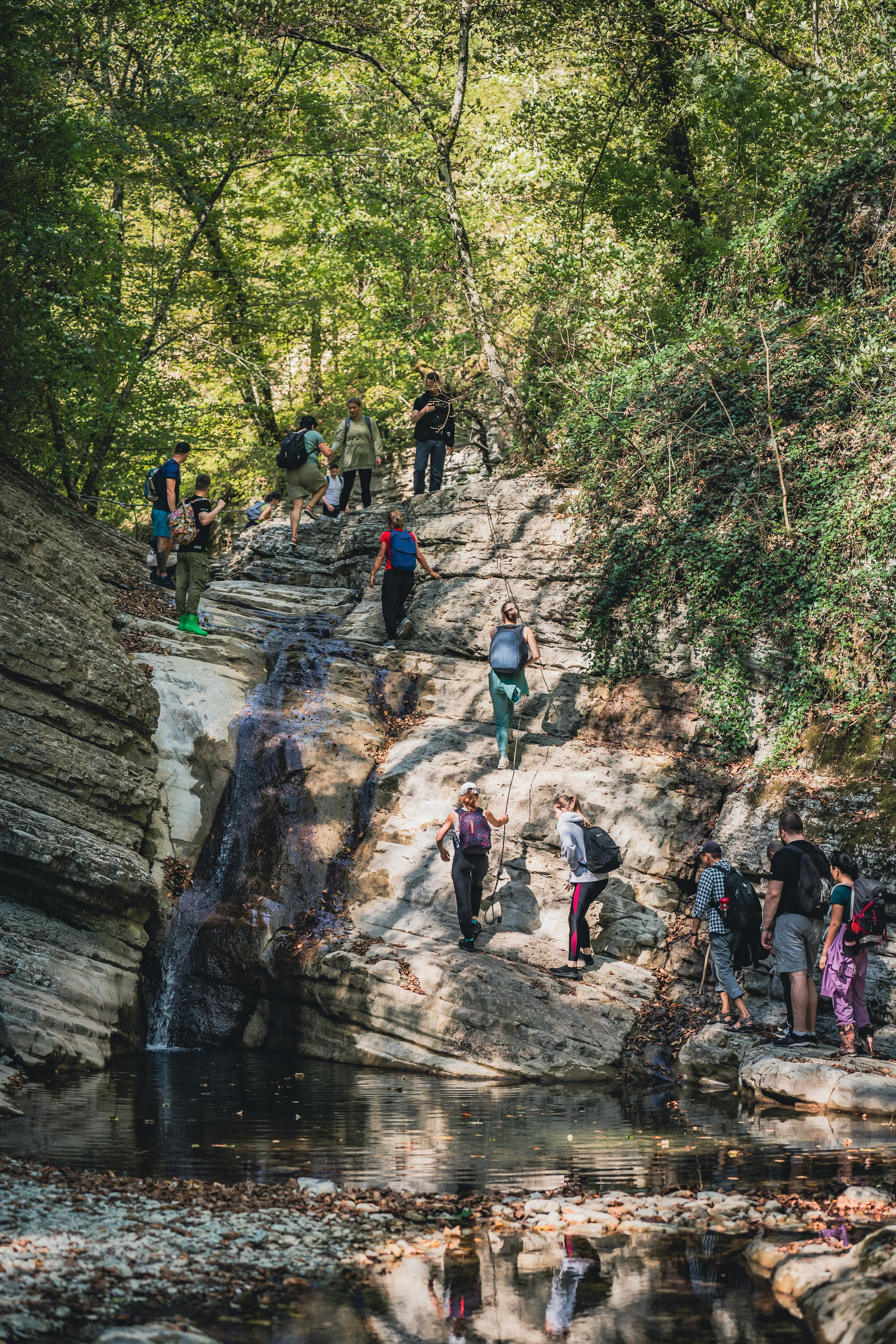 Поход на Полковничьи водопады АСК 26.09.23. Репортажный фотограф в Краснодаре Рындин Дмитрий