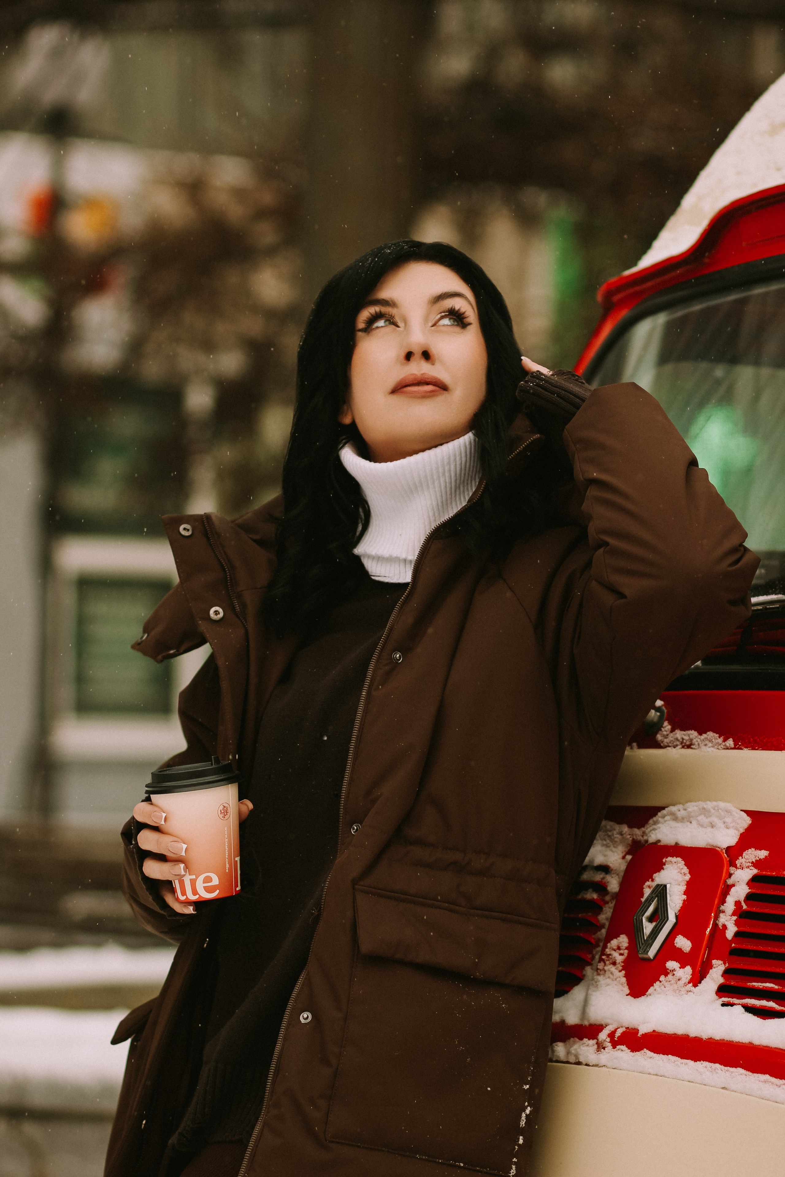 Мороз, мандарины и боке. Фотограф Красноярск